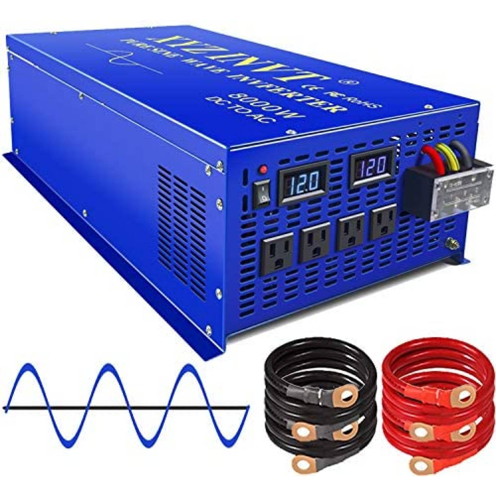 Inversor de Corriente XYZ INVT de Onda Sinusoidal 8000w 12v