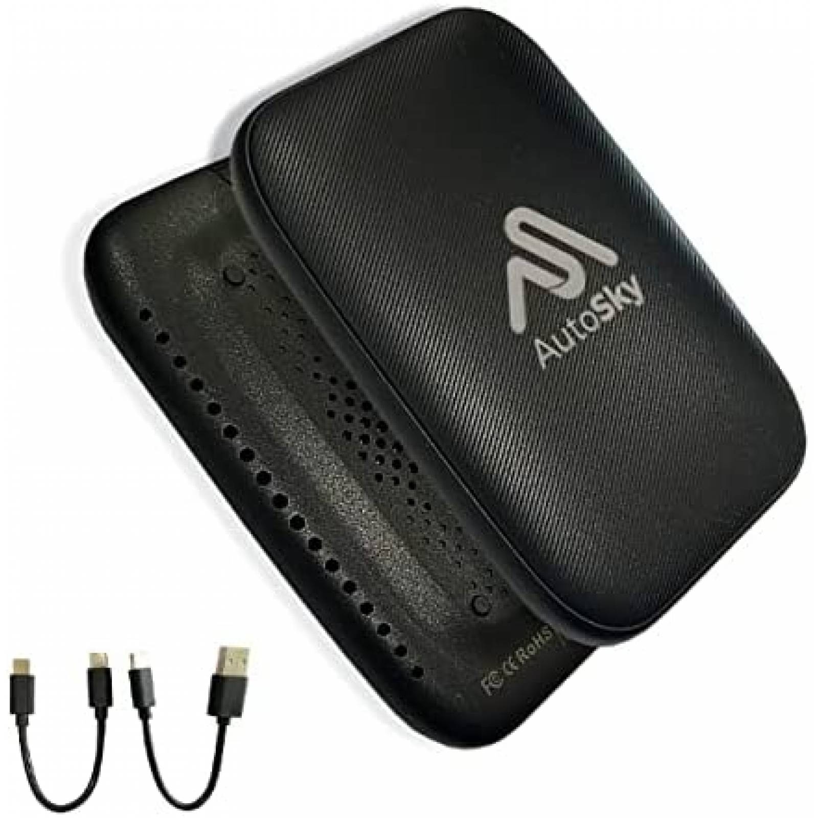 Carplay Adaptador Inalambrico AutoSky Para Automoviles Negro
