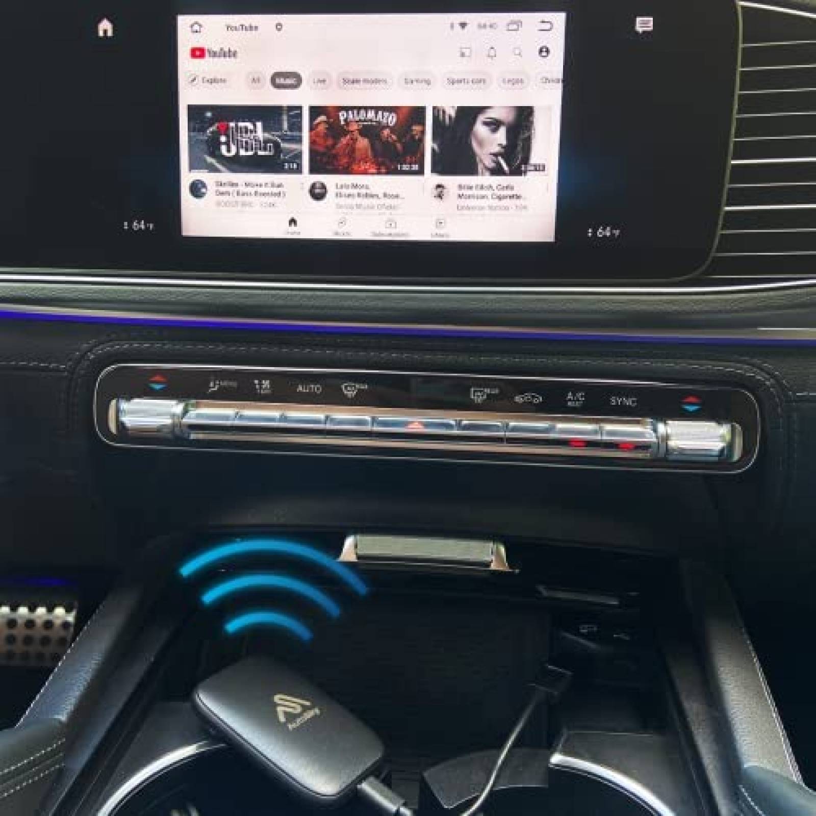 Carplay Adaptador Inalambrico AutoSky Para Automoviles Negro