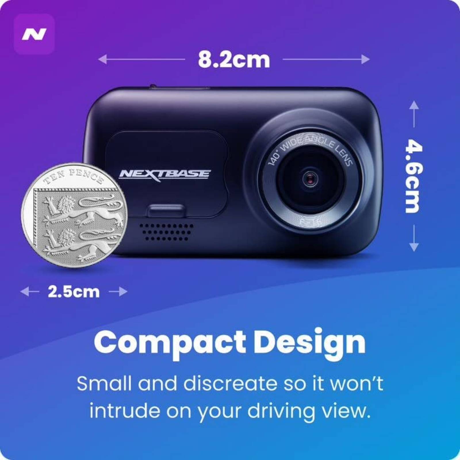 Camara De Seguridad Para Carro Nextbase 222XR 1080P HD Negro
