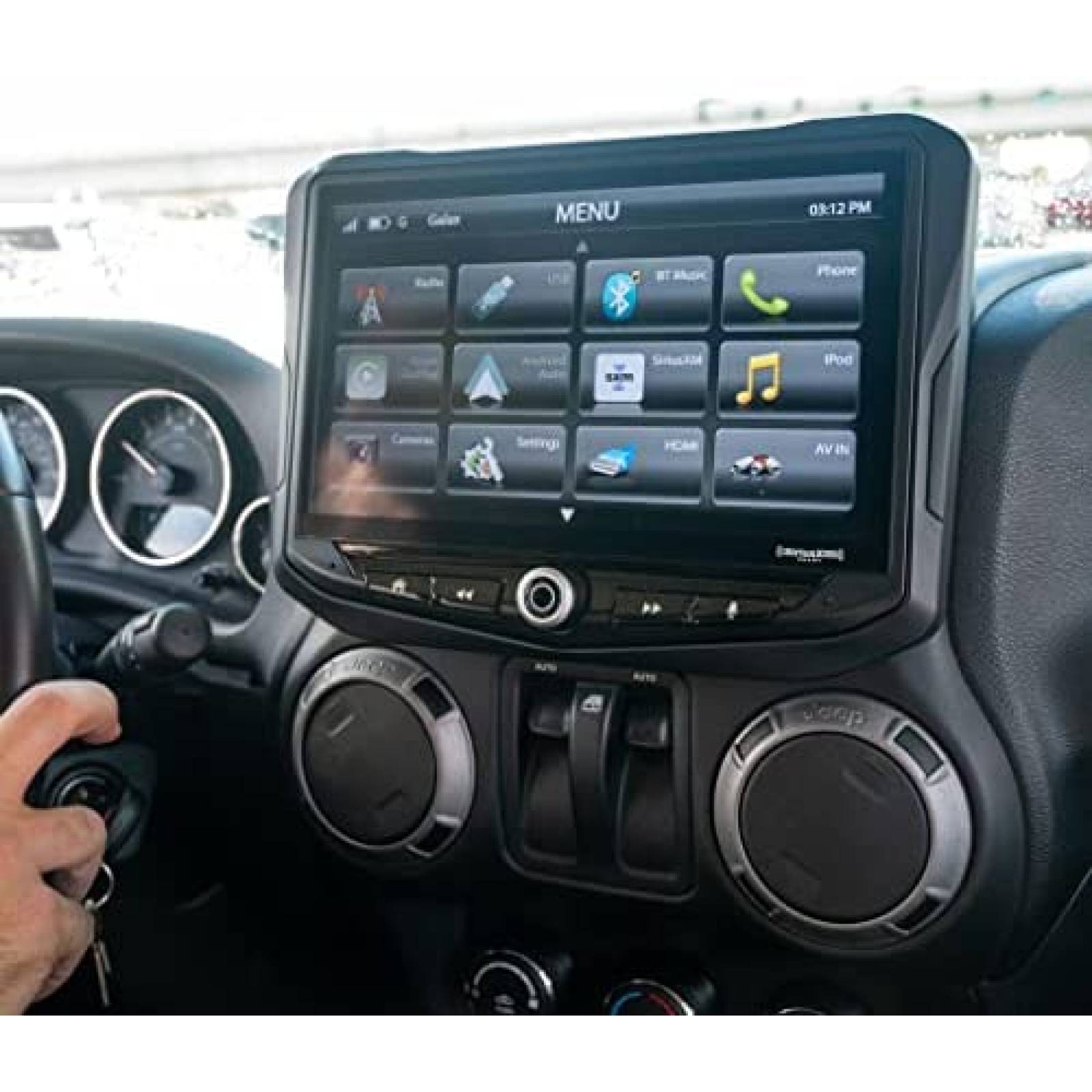 Estereo para Carro STINGER 10'' HD GPS Bluetooth USB -Negro