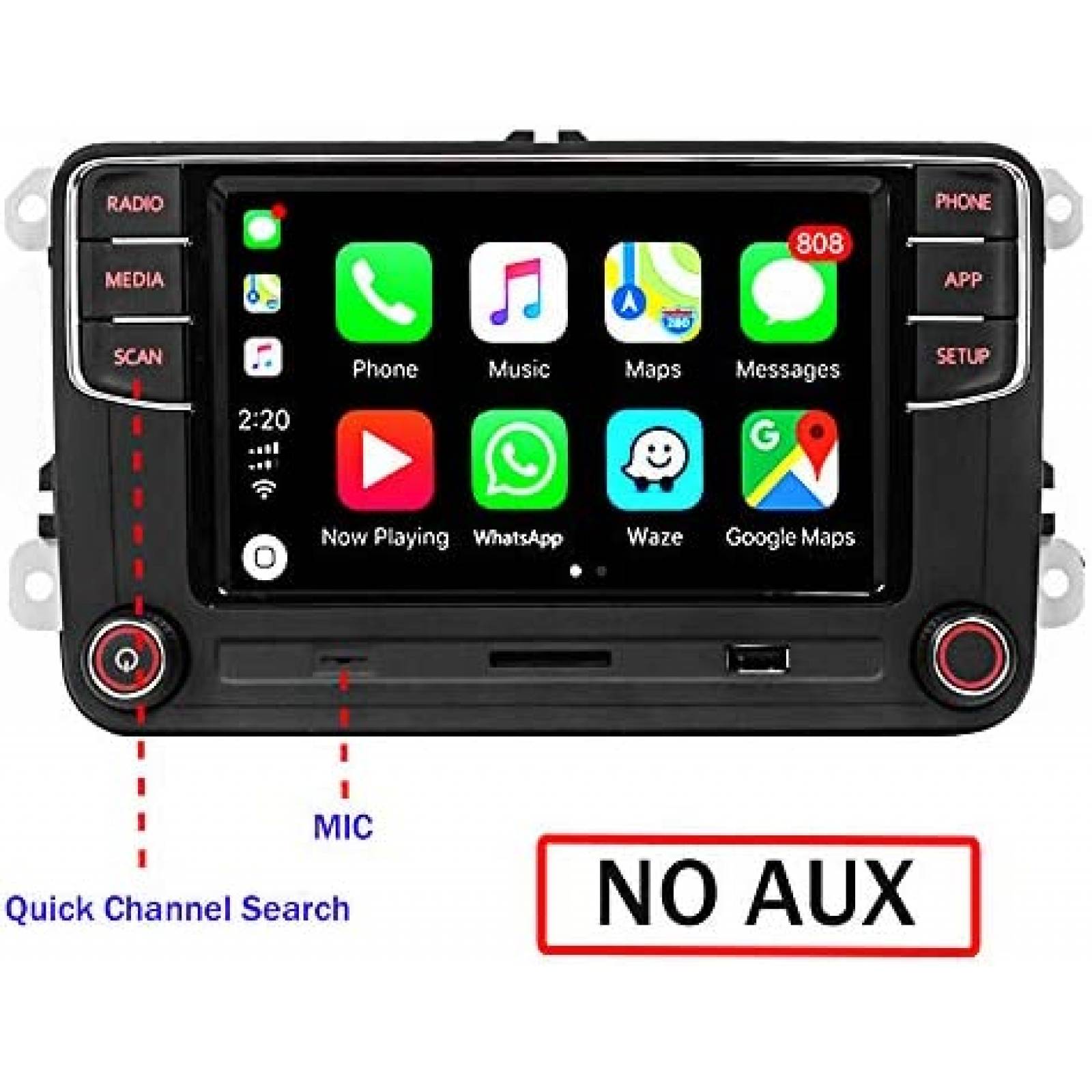 Estereo para Auto SCUMAXCON RCD360 PROII USB SD RVC FM