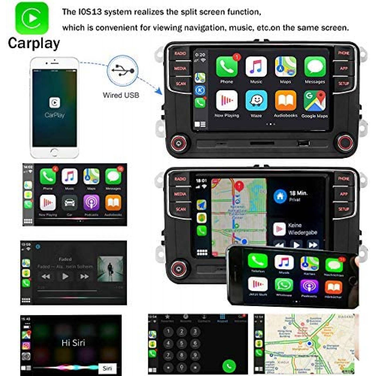 Estereo para Auto SCUMAXCON RCD360 PROII USB SD RVC FM