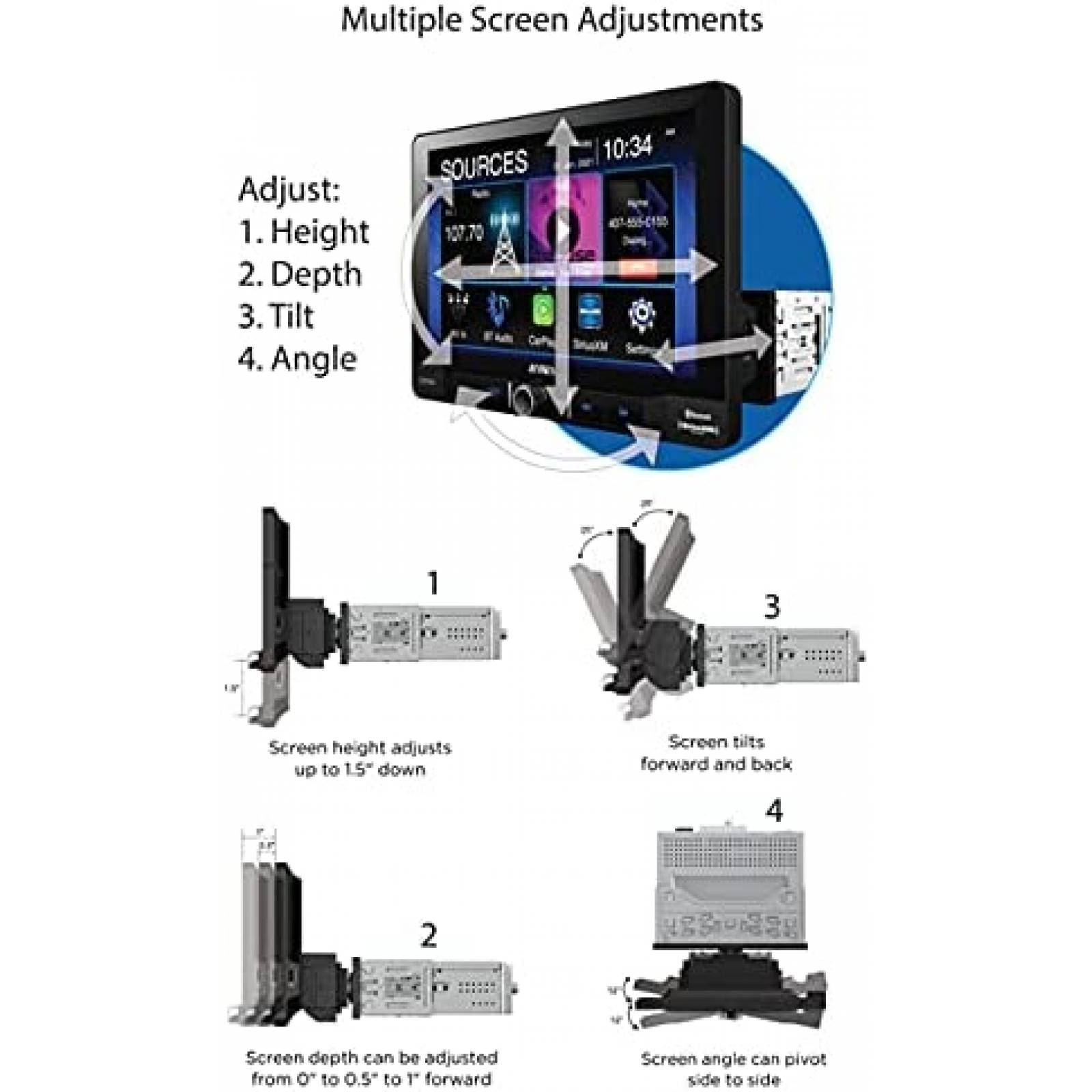 Estereo para Auto Jensen CAR910X 9" Tactil Bluetooth Android
