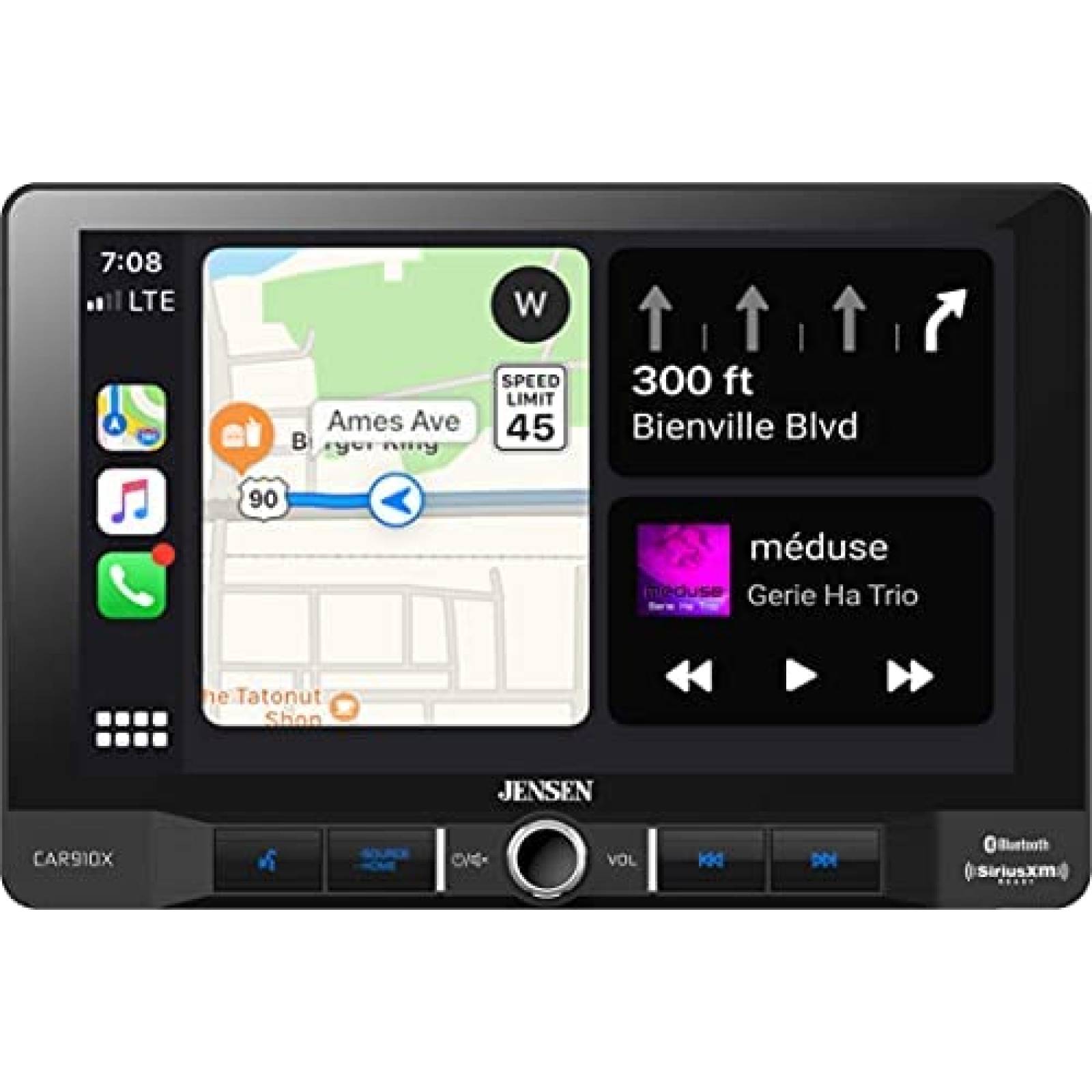 Estereo para Auto Jensen CAR910X 9" Tactil Bluetooth Android