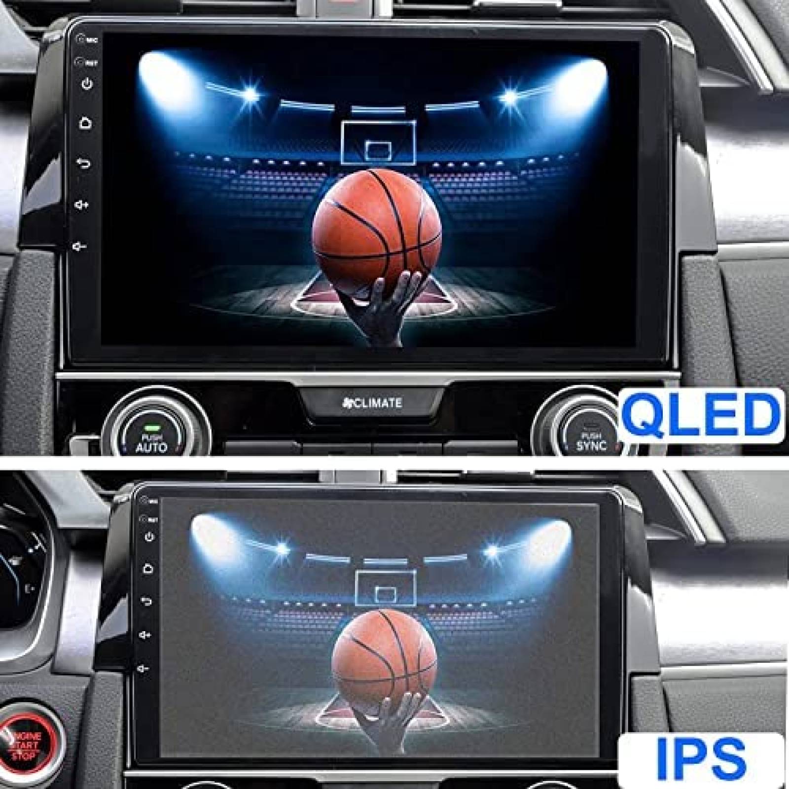 Estereo para Auto Woibugee 10'' QLED Tactil Carplay -Negro