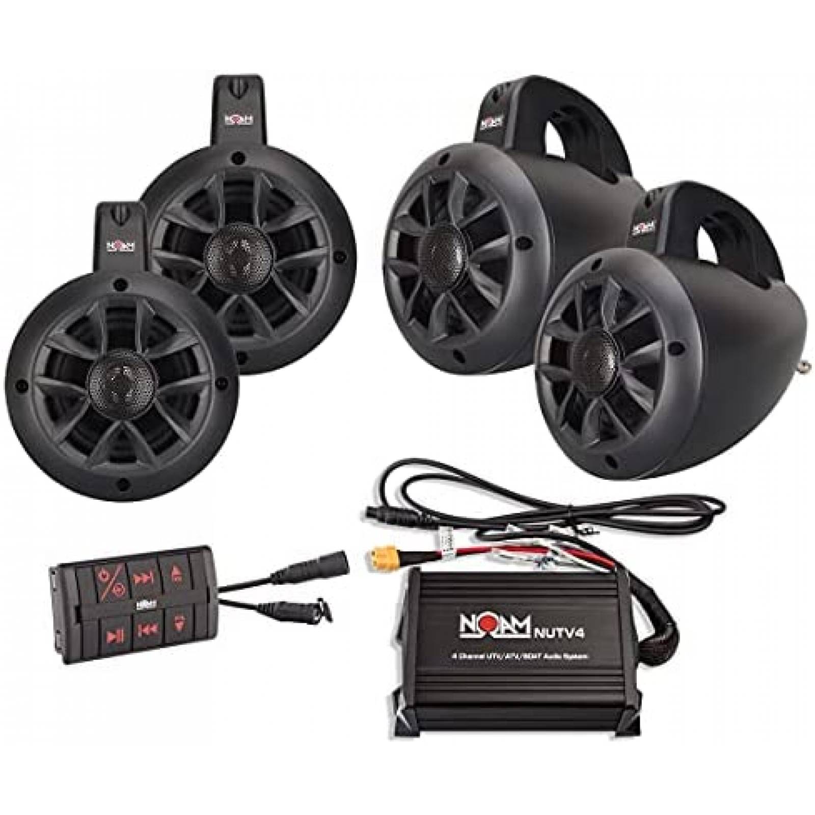 Set Bocinas Todo Terreno NOAM NUTV4 para UTV ATV Carro Golf