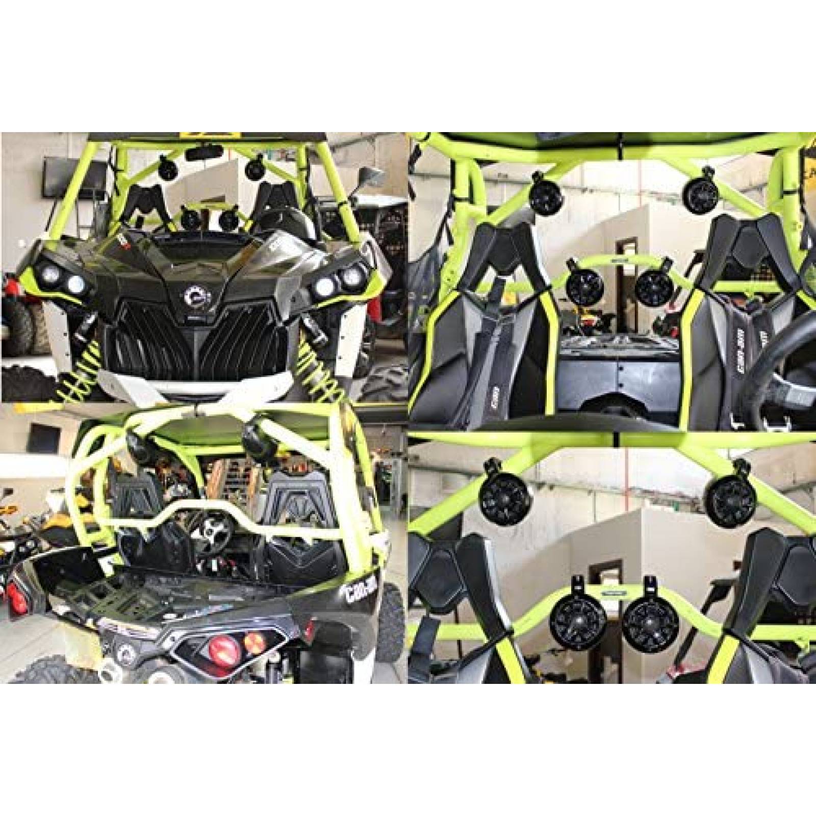 Set Bocinas Todo Terreno NOAM NUTV4 para UTV ATV Carro Golf