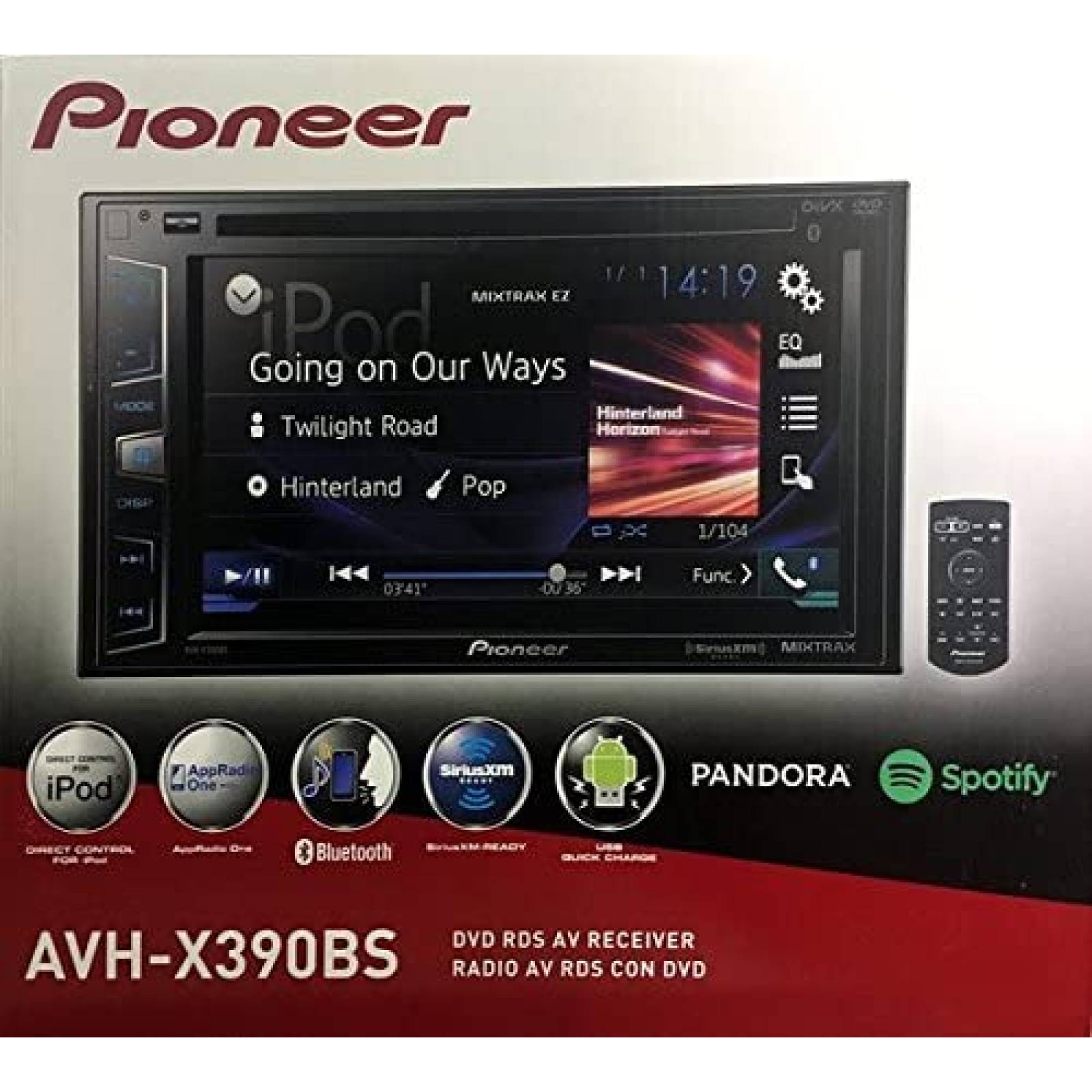 Estereo De Coche PIONEER Doble Din Bluetooth 6.2 Pulgadas