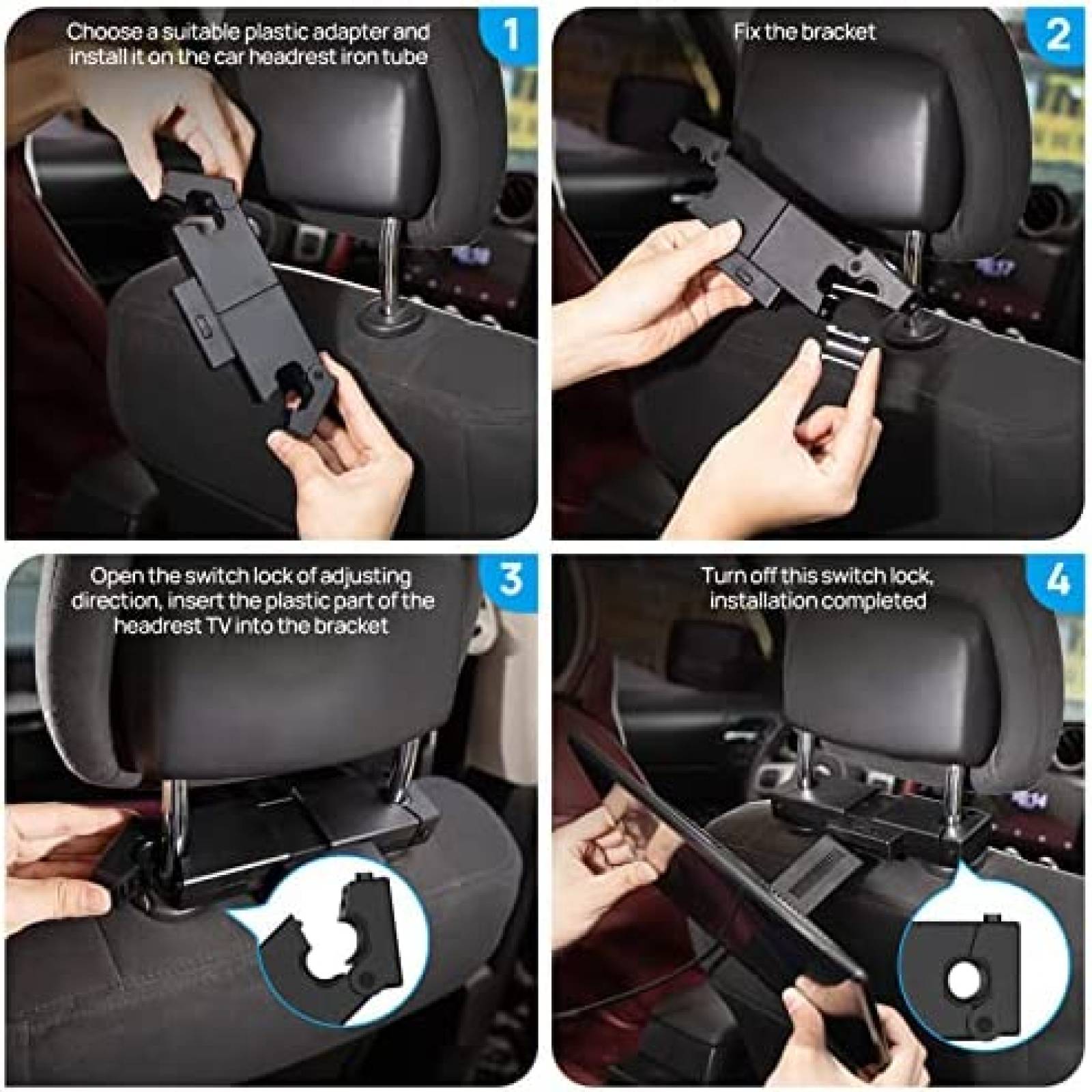 Pantalla Cabecera ADDFUN 12.4'' Android Wifi HDMI -Negro