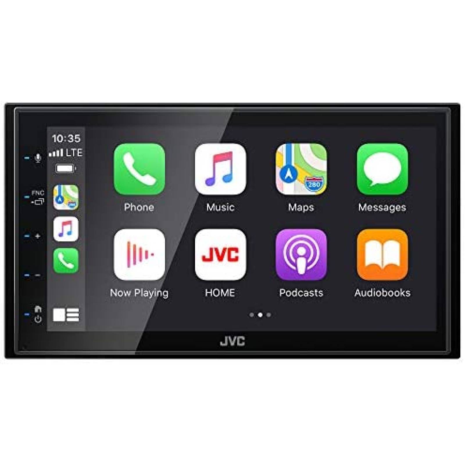 Estereo De Coche JVC Doble Din Bluetooth 6.8 Pulgadas -Negro