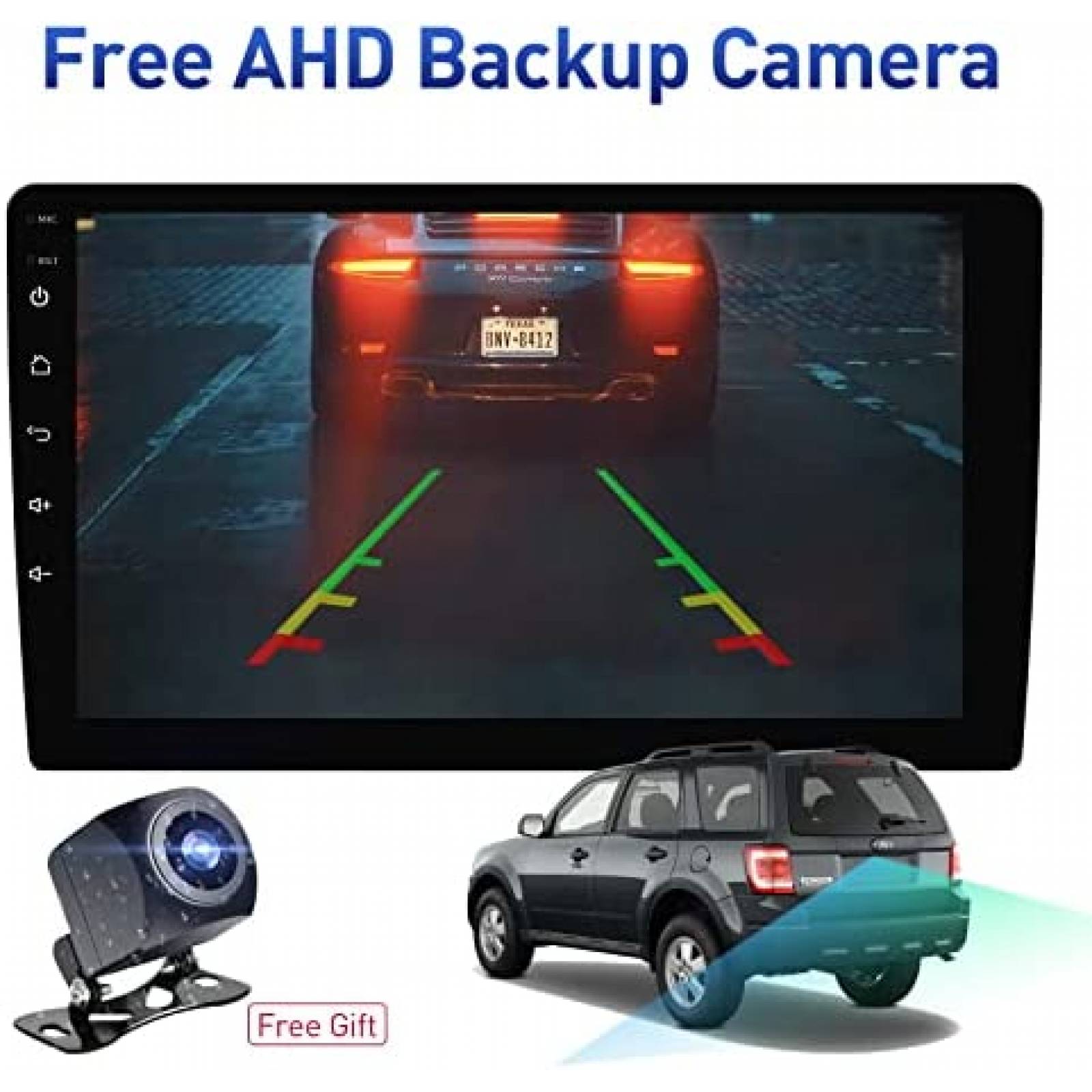 Estereo Auto YULU Android 10 9'' Touch + Camara -Negro