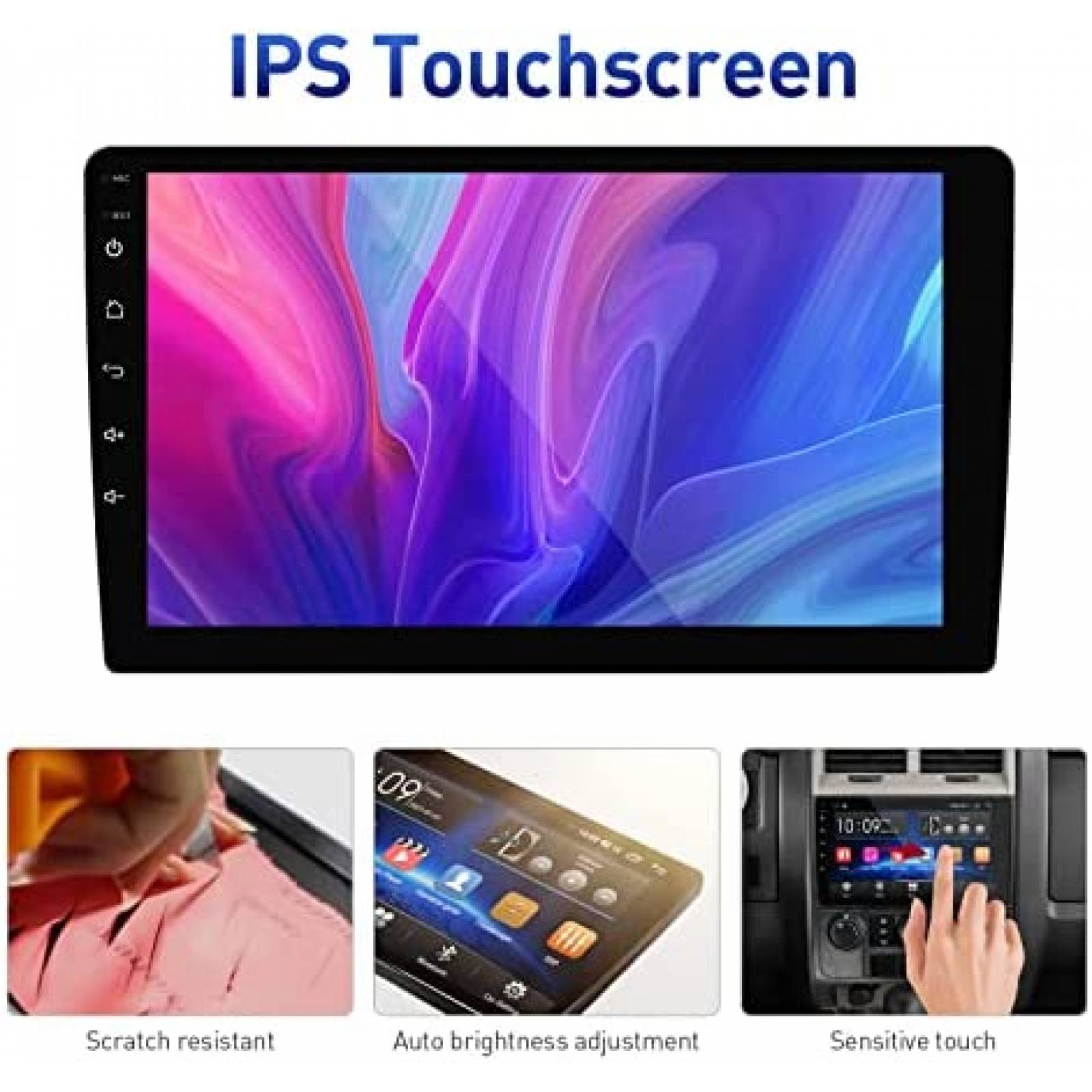 Estereo Auto YULU Android 10 9'' Touch + Camara -Negro