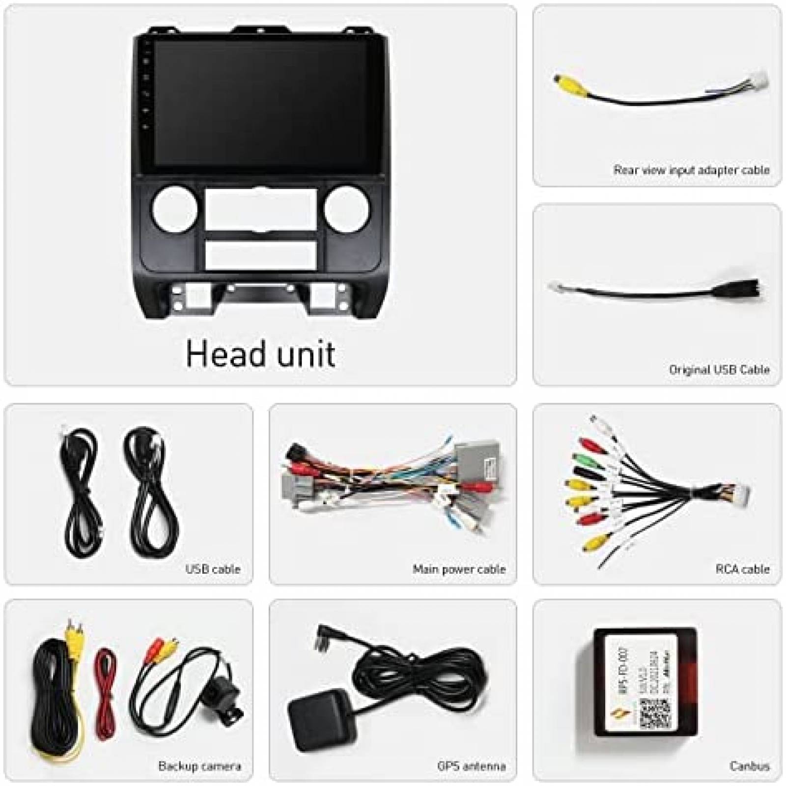 Estereo Auto YULU Android 10 9'' Touch + Camara -Negro