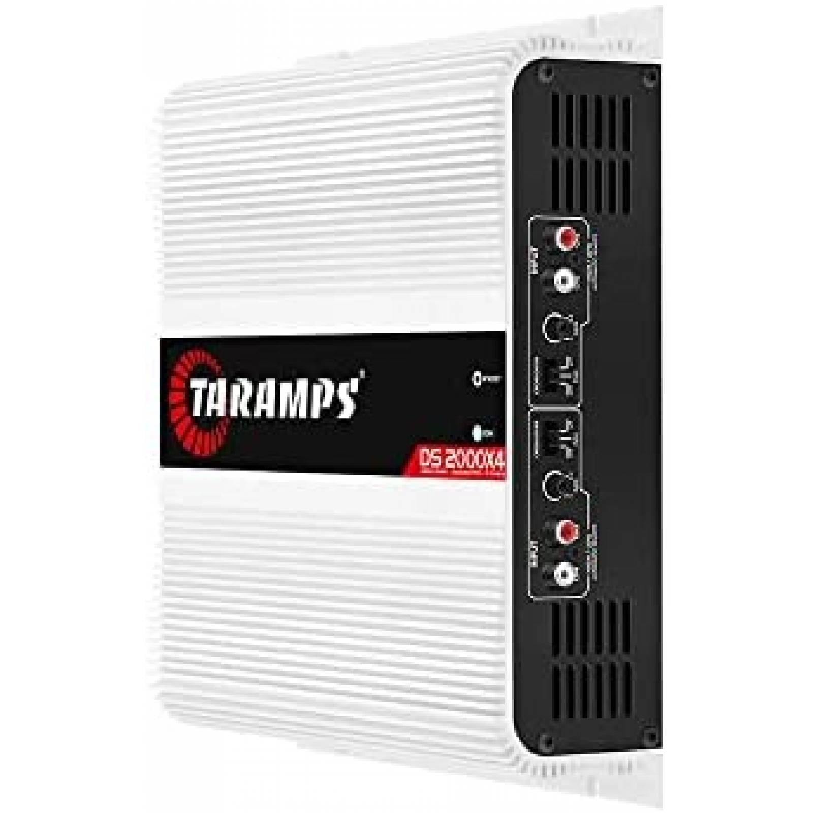 Amplificador Automovil Taramps DS 2000x4 4 Can 2000W RMS Bco