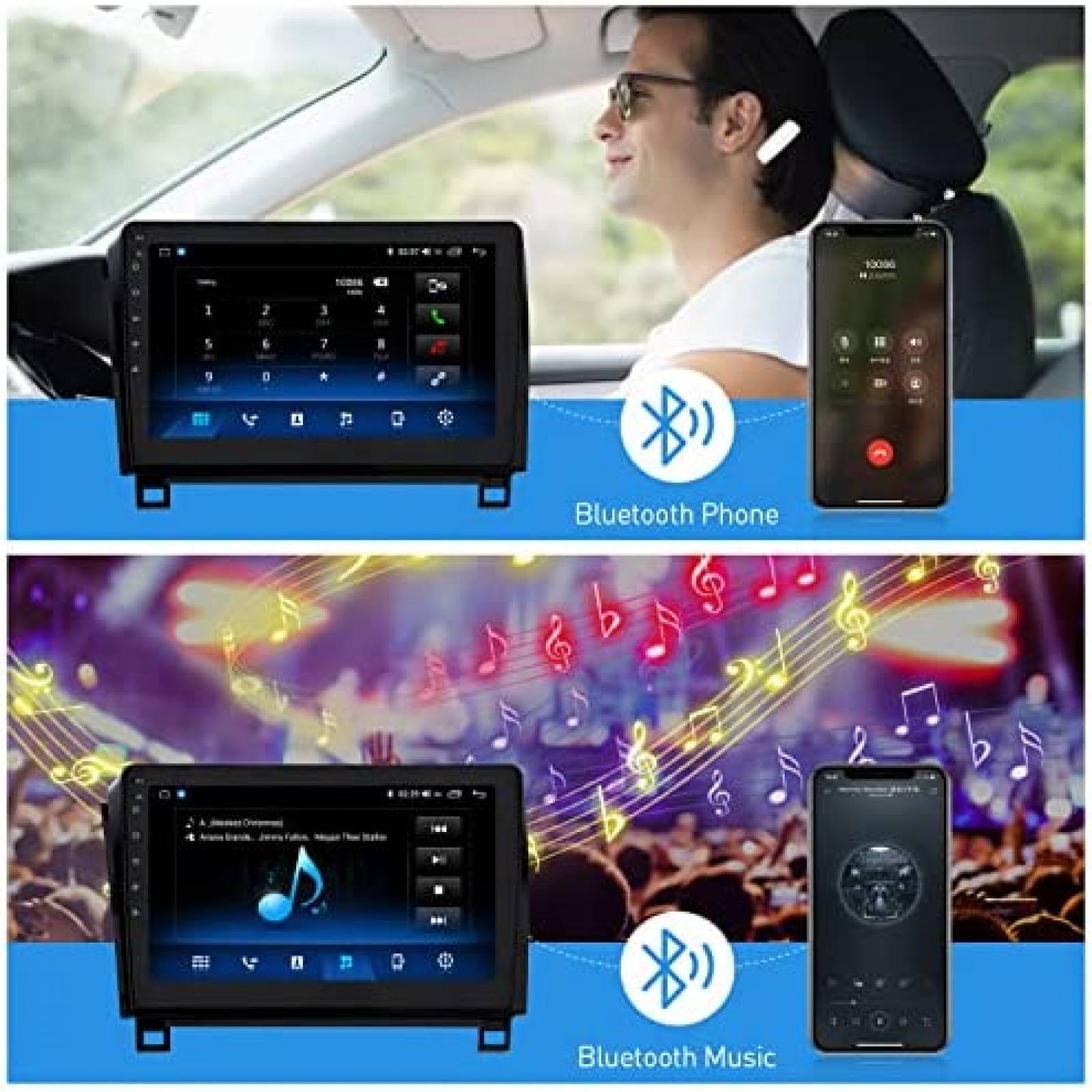 Estereo Auto YULU 10'' Tundra 2007 2013 Sequoia 2008 2018