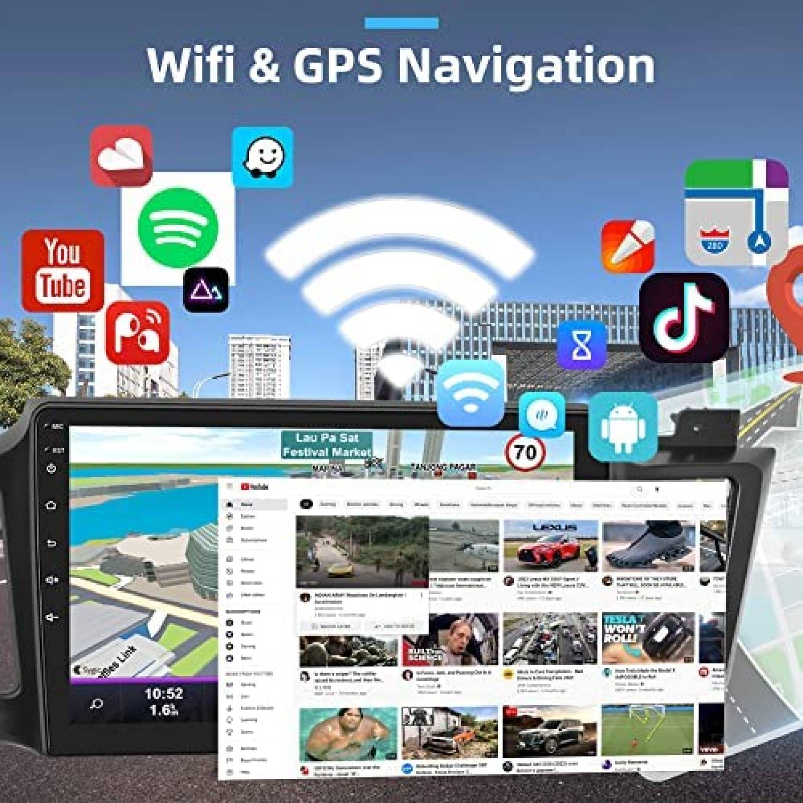 Estereo Auto Hodozzy 10'' RAV4 2013 2018 con Camara Reversa