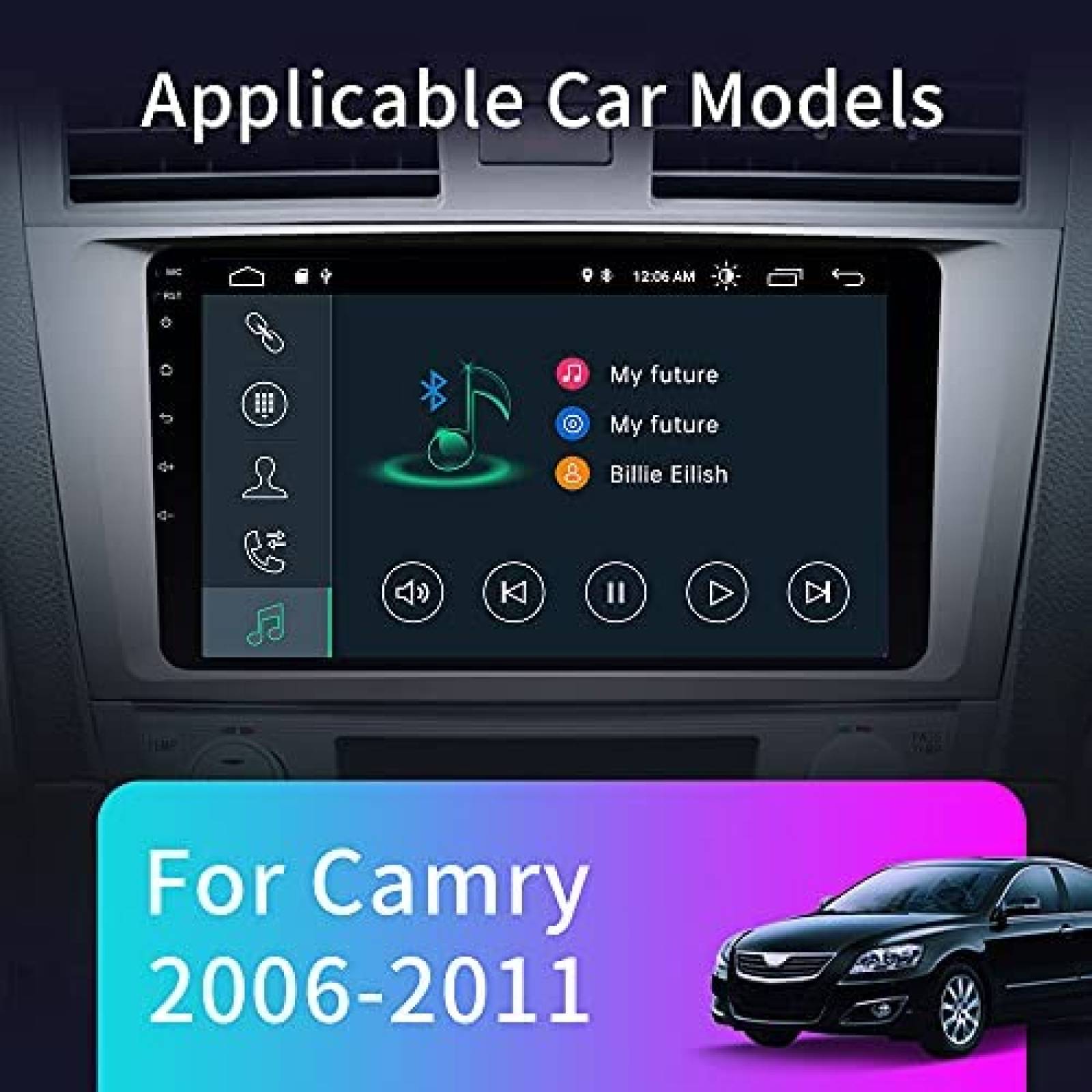 Estereo para Auto Cestovet Toyota Camry 2007-2011 9'' Wi-Fi