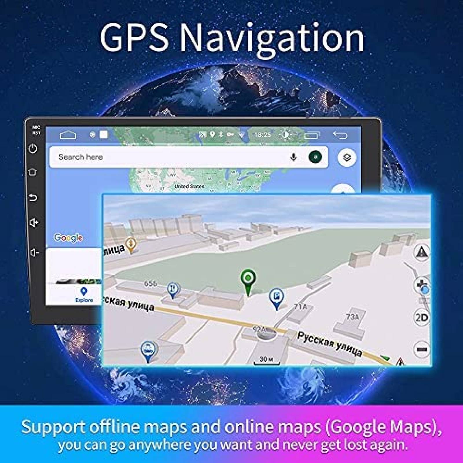 Estereo para Auto Cestovet Toyota Camry 2007-2011 9'' Wi-Fi