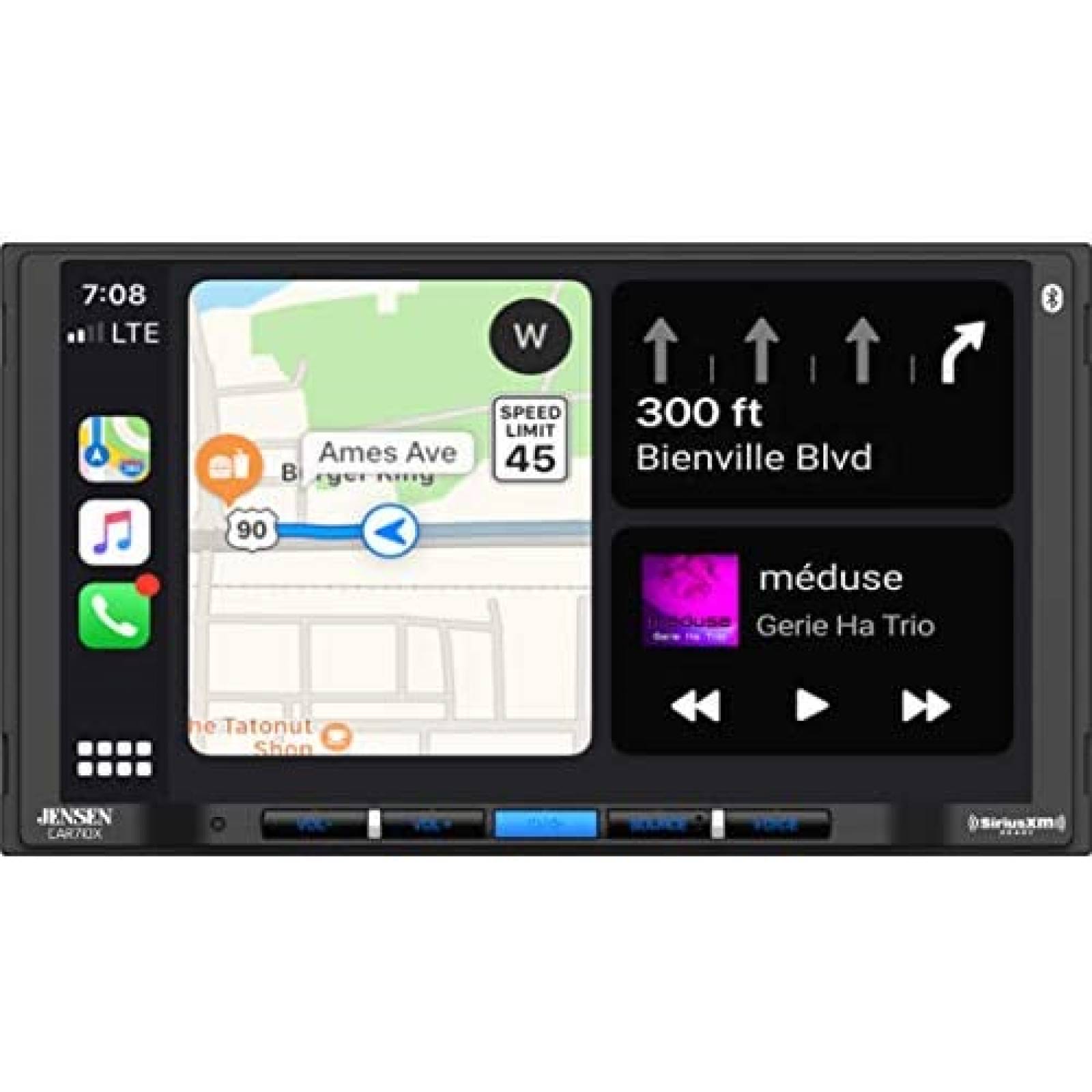Estereo para Auto Jensen CAR710X 7" Tactil LCD Bluetooth