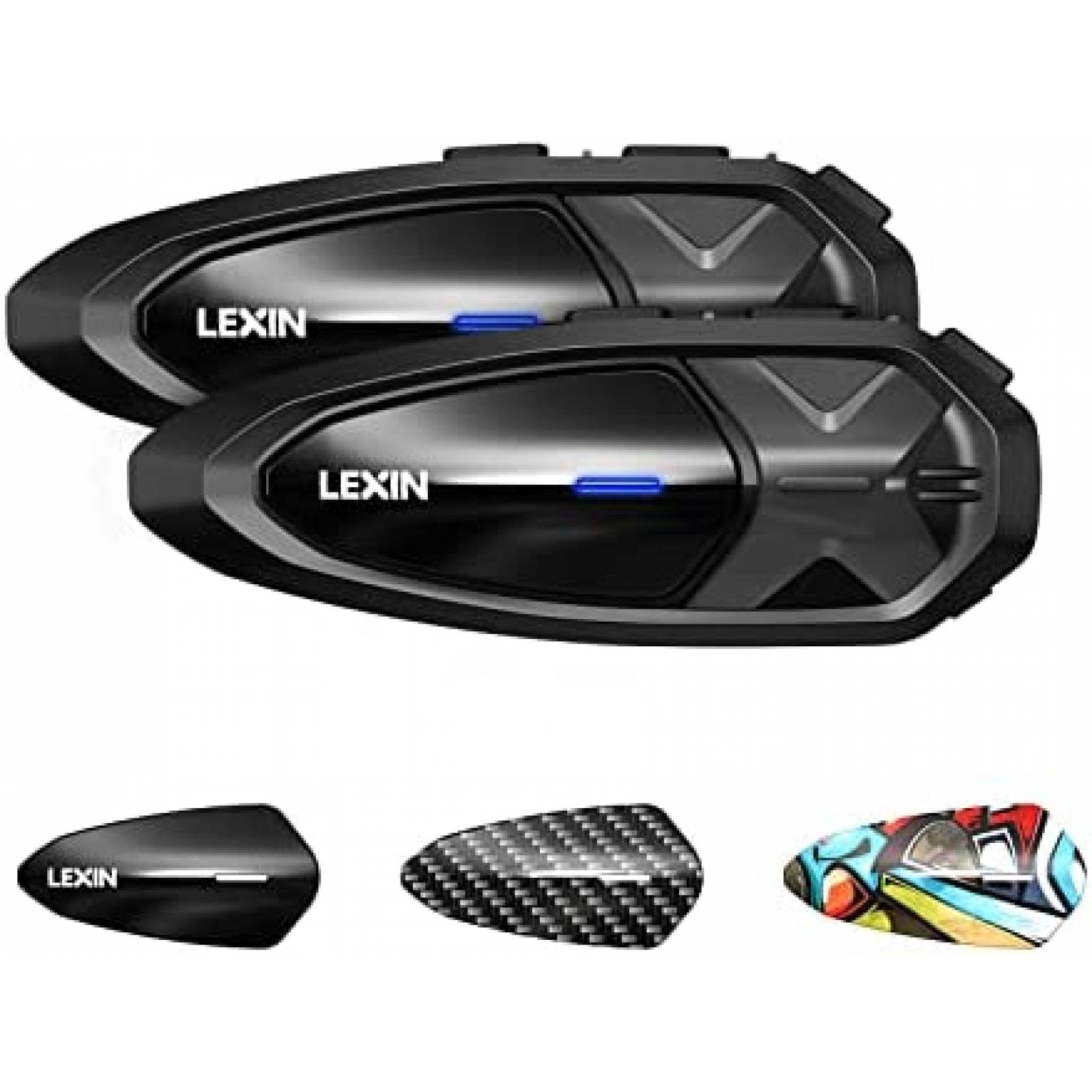 Intercomunicador De Casco LEXIN LXGTX Resistente al Agua 2pz