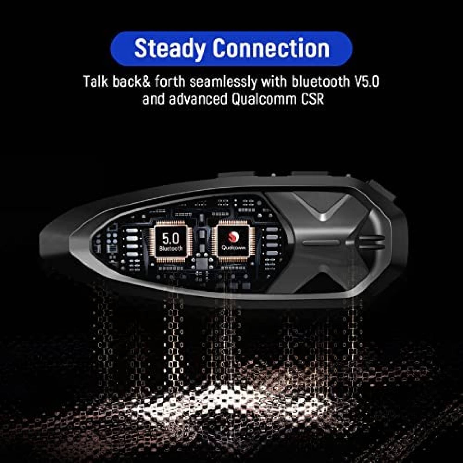 Intercomunicador De Casco LEXIN LXGTX Resistente al Agua 2pz