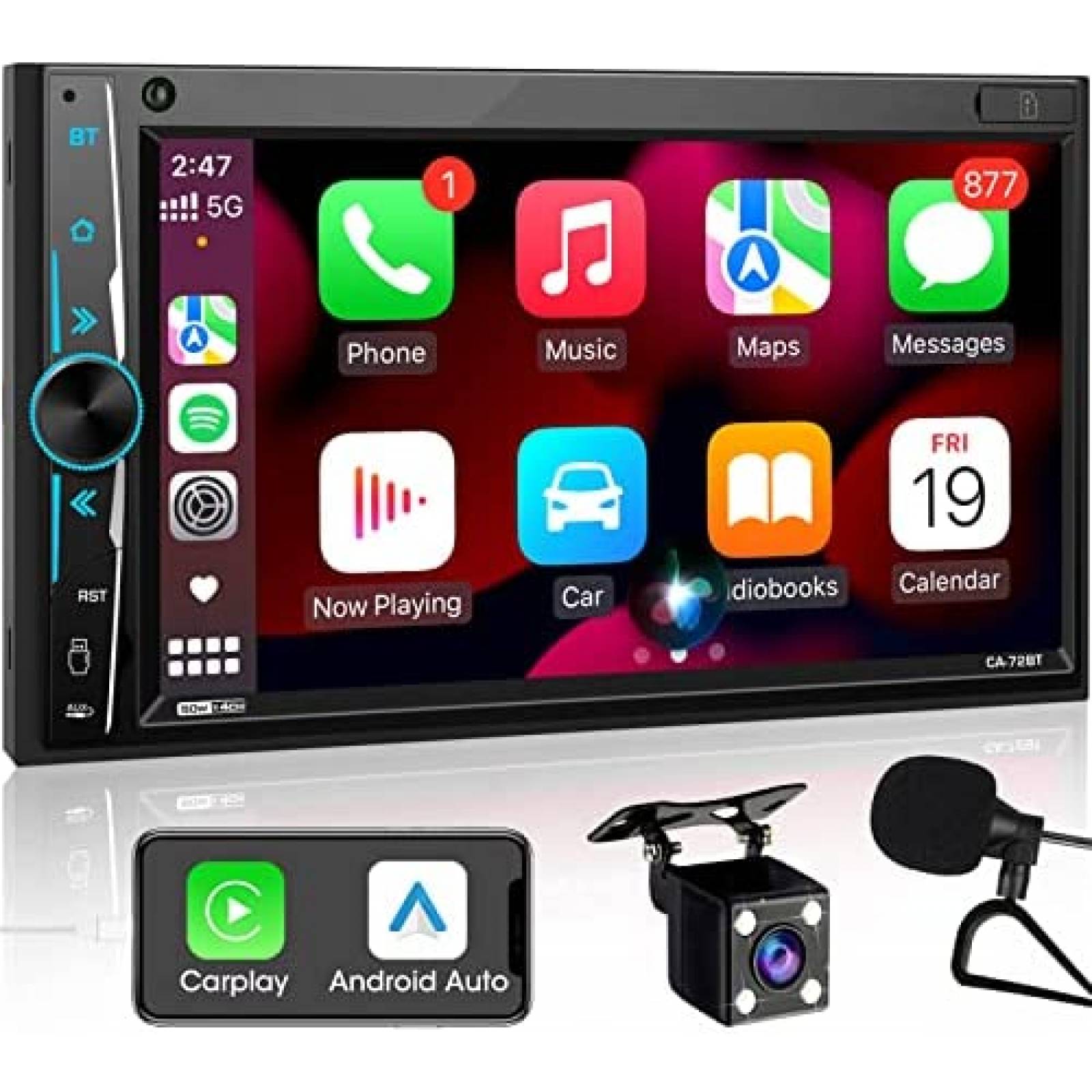 Estereo De Coche Stiflix Doble Din Bluetooth 7 Pulgadas