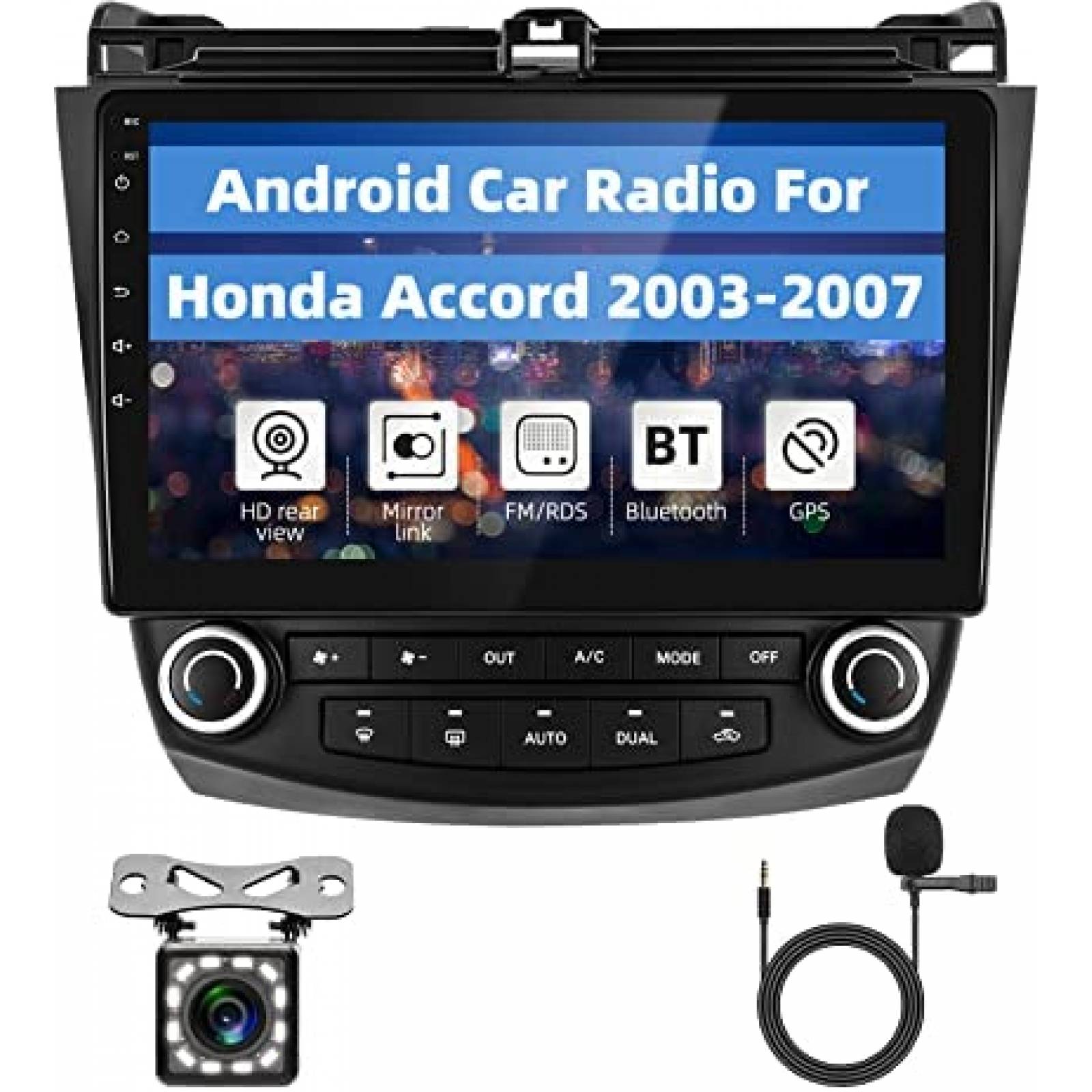 Estereo Auto Podofo SB-A2969A3MI2 10.1" Honda Accord 03-07