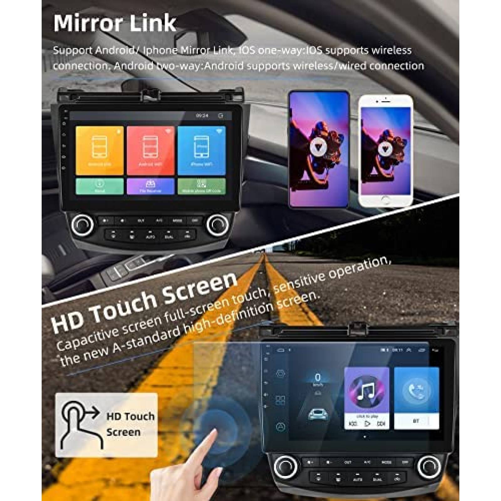 Estereo Auto Podofo SB-A2969A3MI2 10.1" Honda Accord 03-07