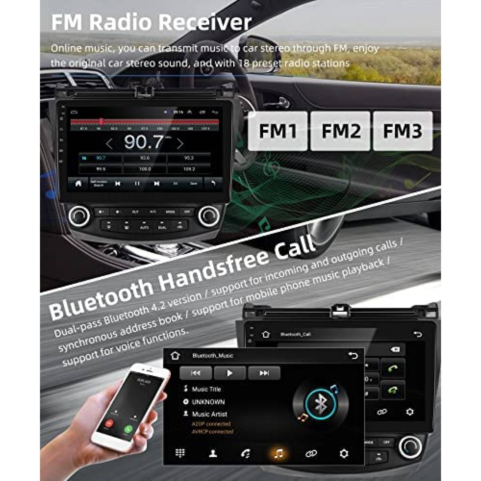 Estereo Auto Podofo SB-A2969A3MI2 10.1" Honda Accord 03-07