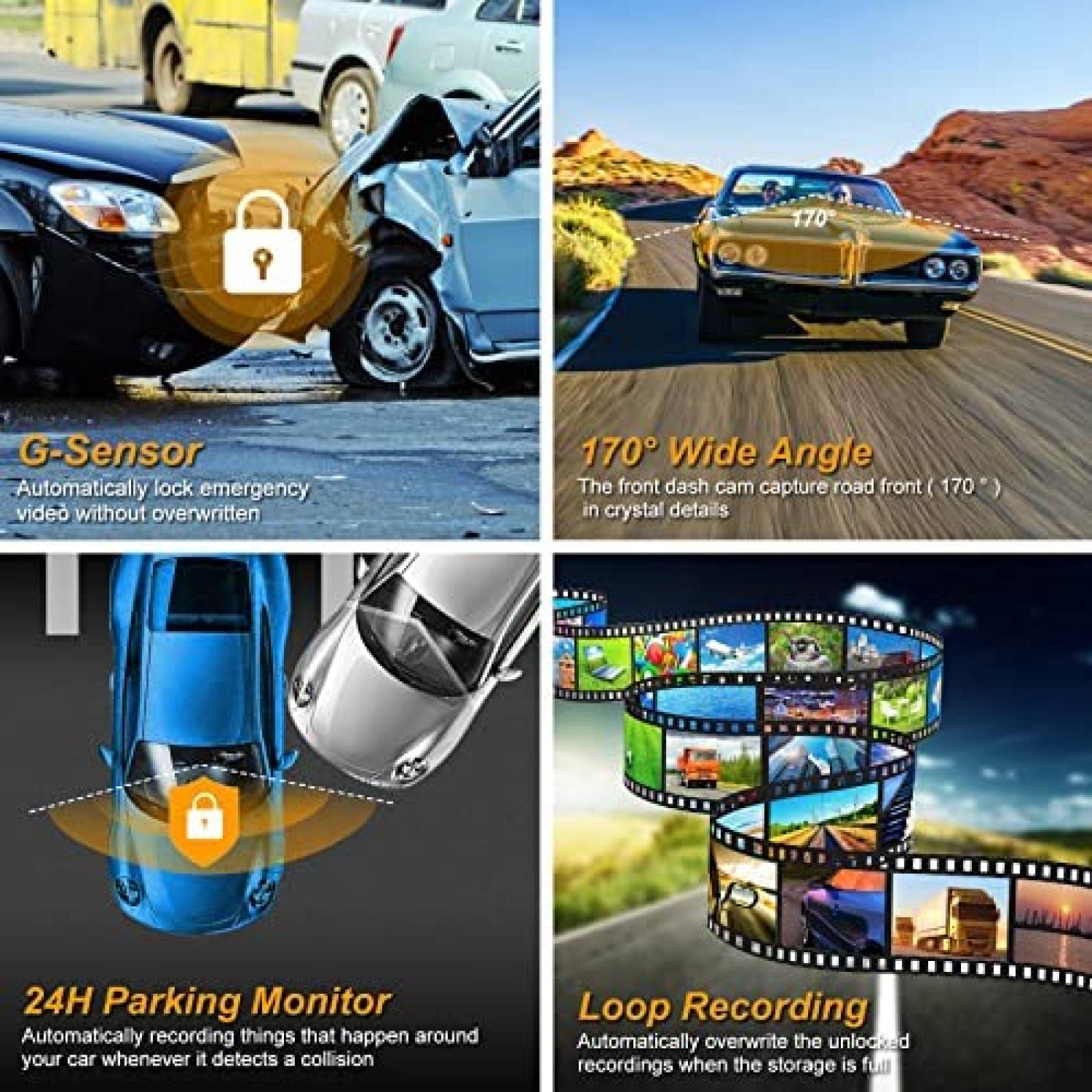 Retrovisor 2 Camaras PRUVEEO J40 12'' Touch GPS + Sensor -N