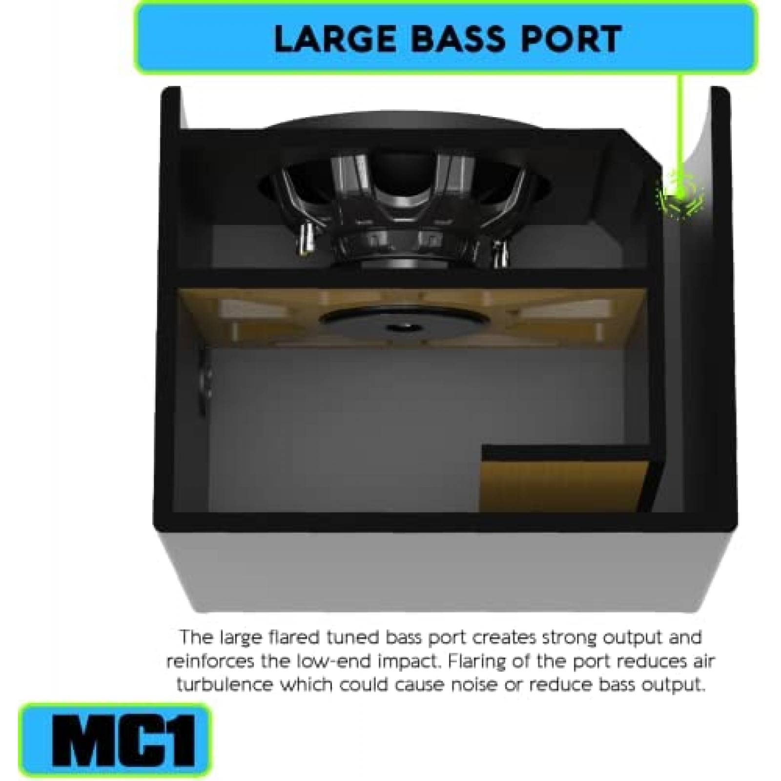 Bocina para Carro STINGER MC Series 10" Subwoofer Dual 700W