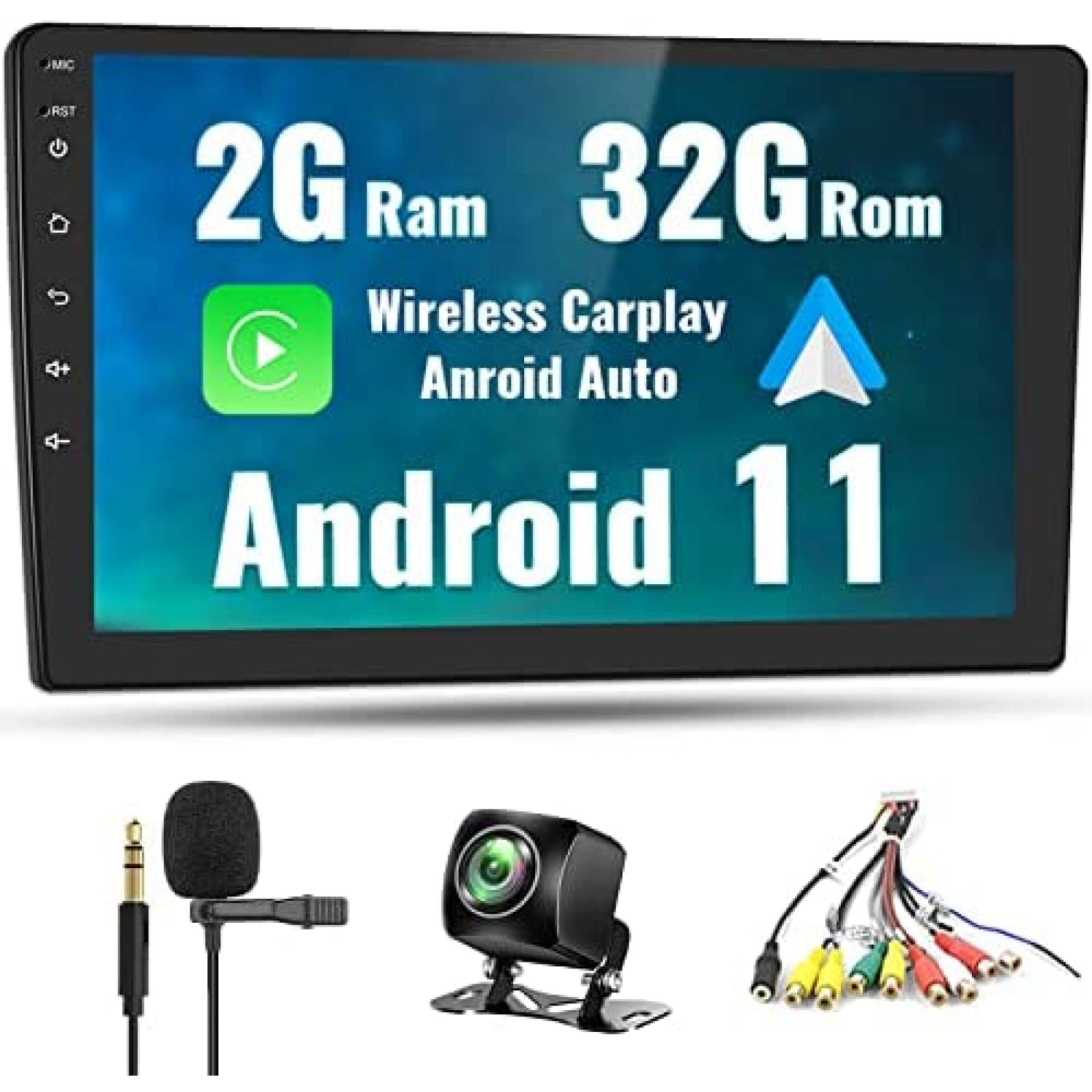 Estereo Auto Meteeser 10 pulgadas Android Din Doble 32G -Neg
