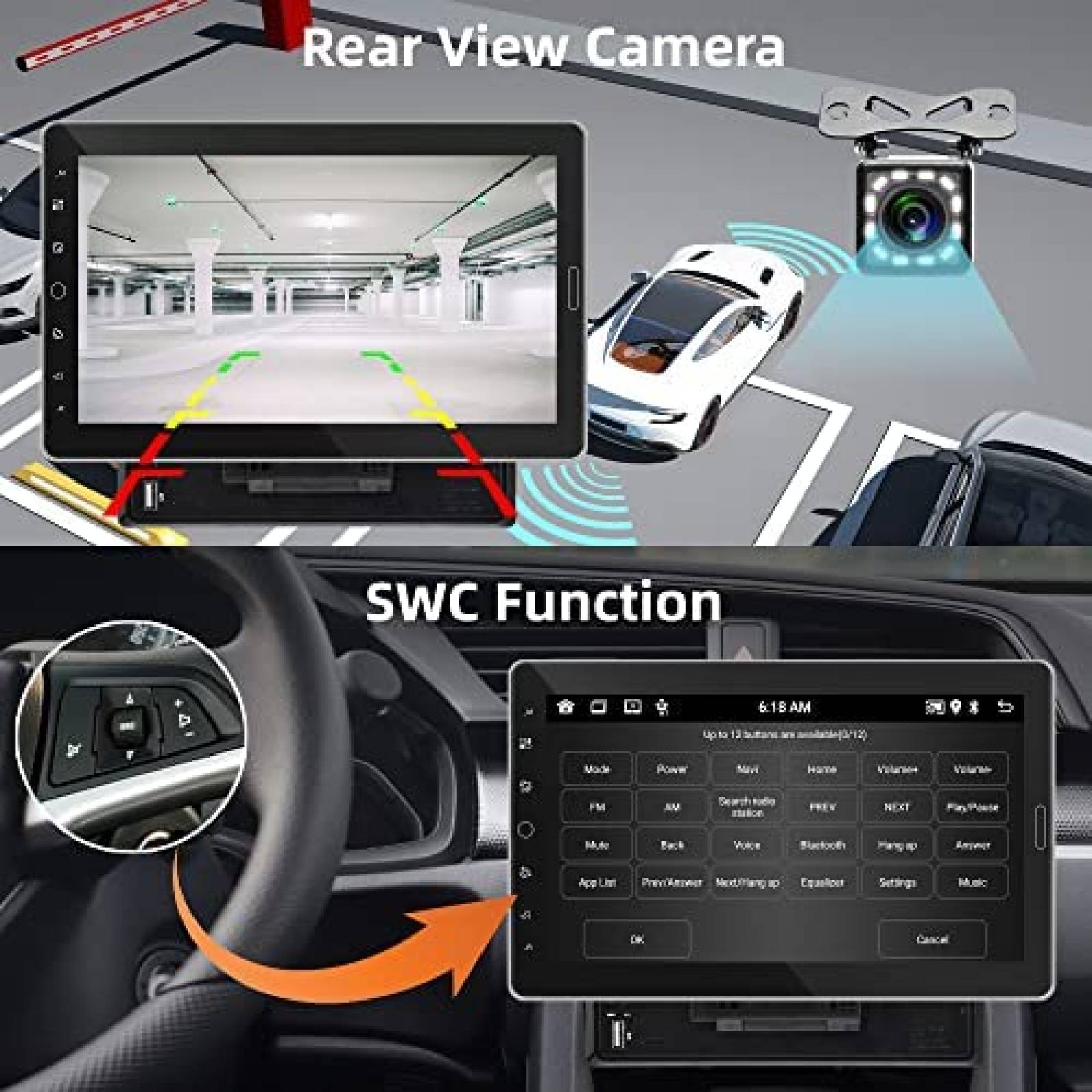 Estereo Auto Rimoody 10.1 pulg 1 Din Touch GPS WiFi -Negro