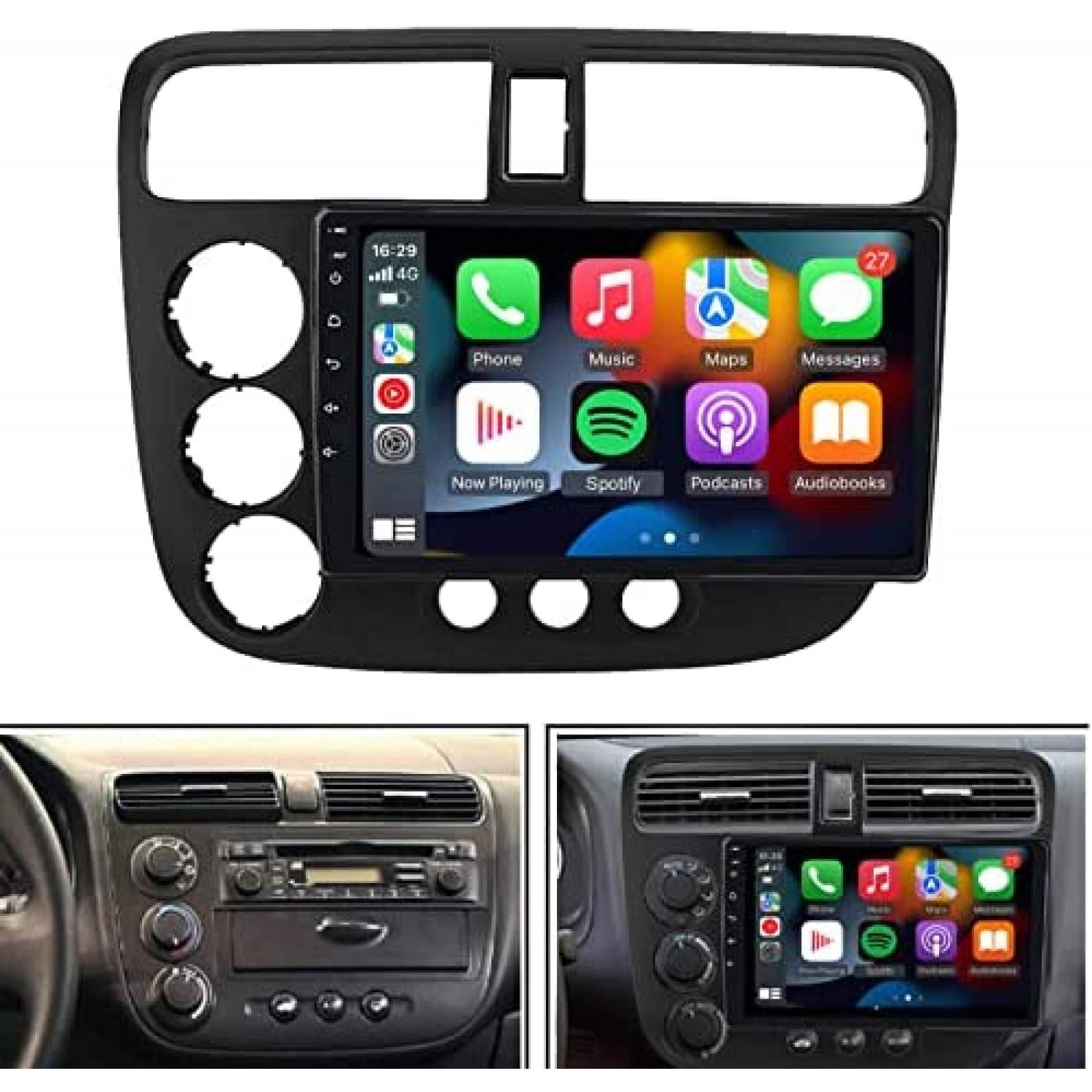 Estereo Auto EZoneTronics 9'' Honda Civic 2001 - 2005 -N