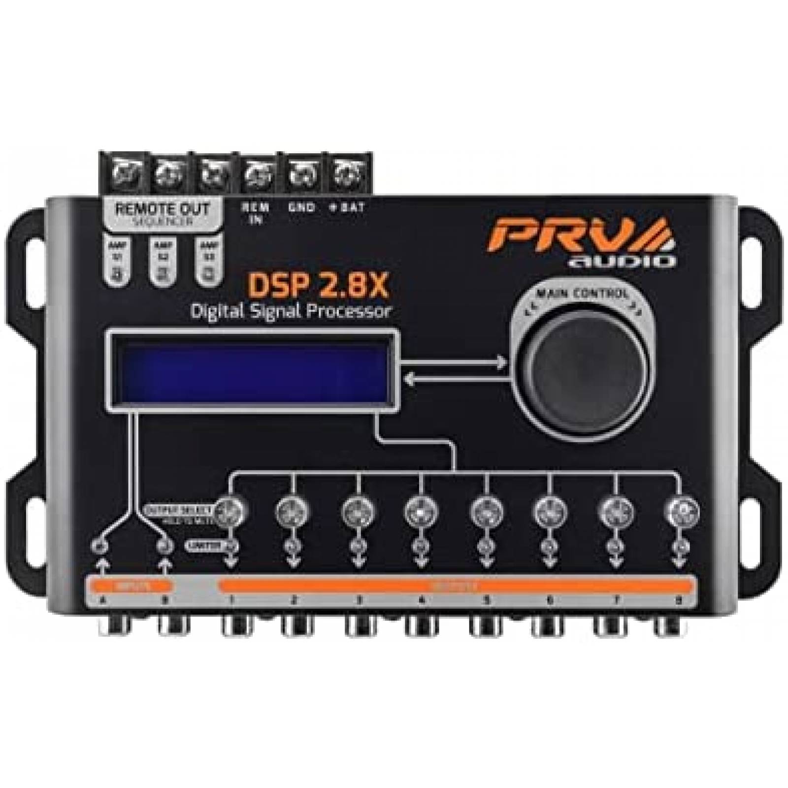 Procesador de Señal Digital para Carro PRV AUDIO DSP 2.8X