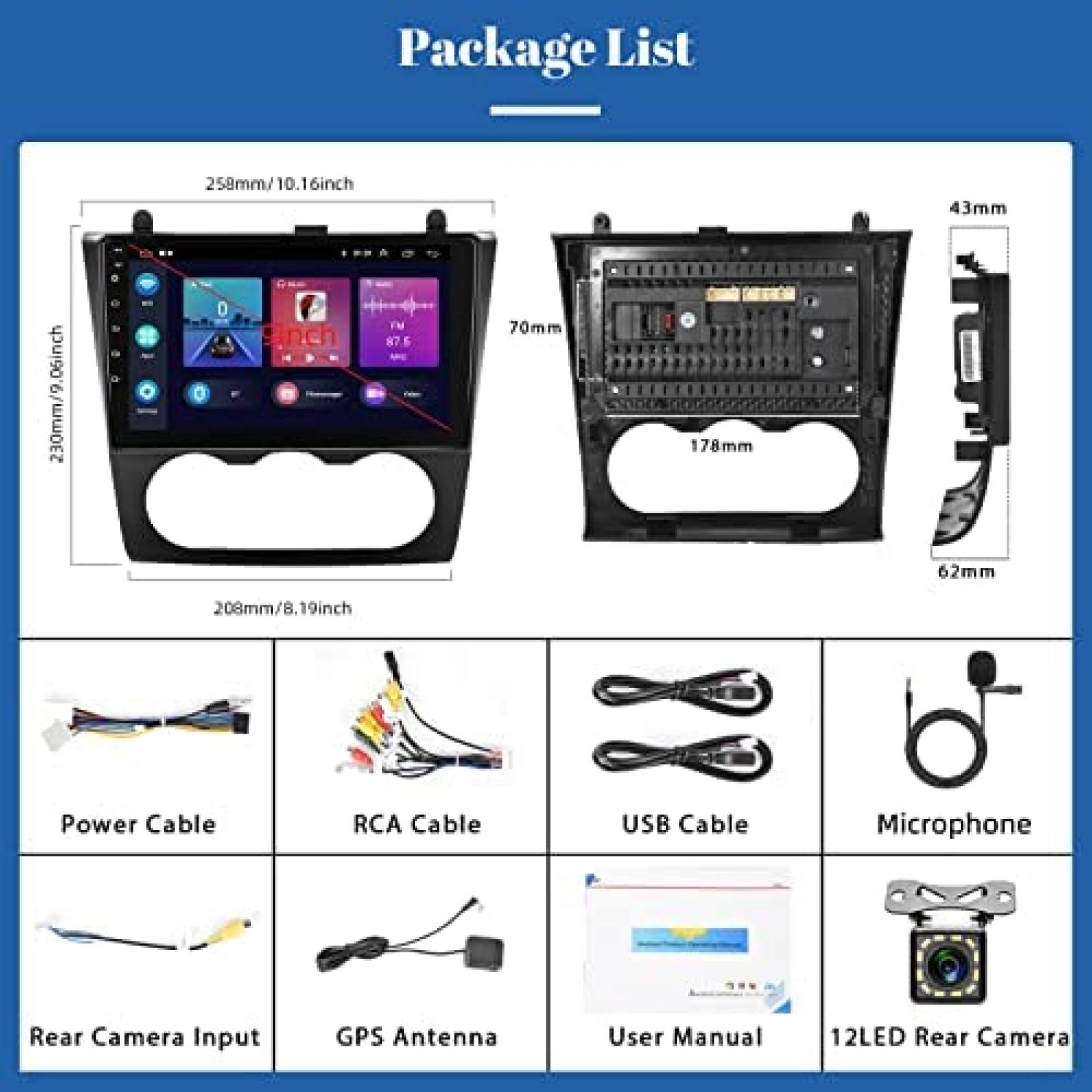 Estereo Auto Podofo 9'' Android Nissan Altima 2008 - 2012