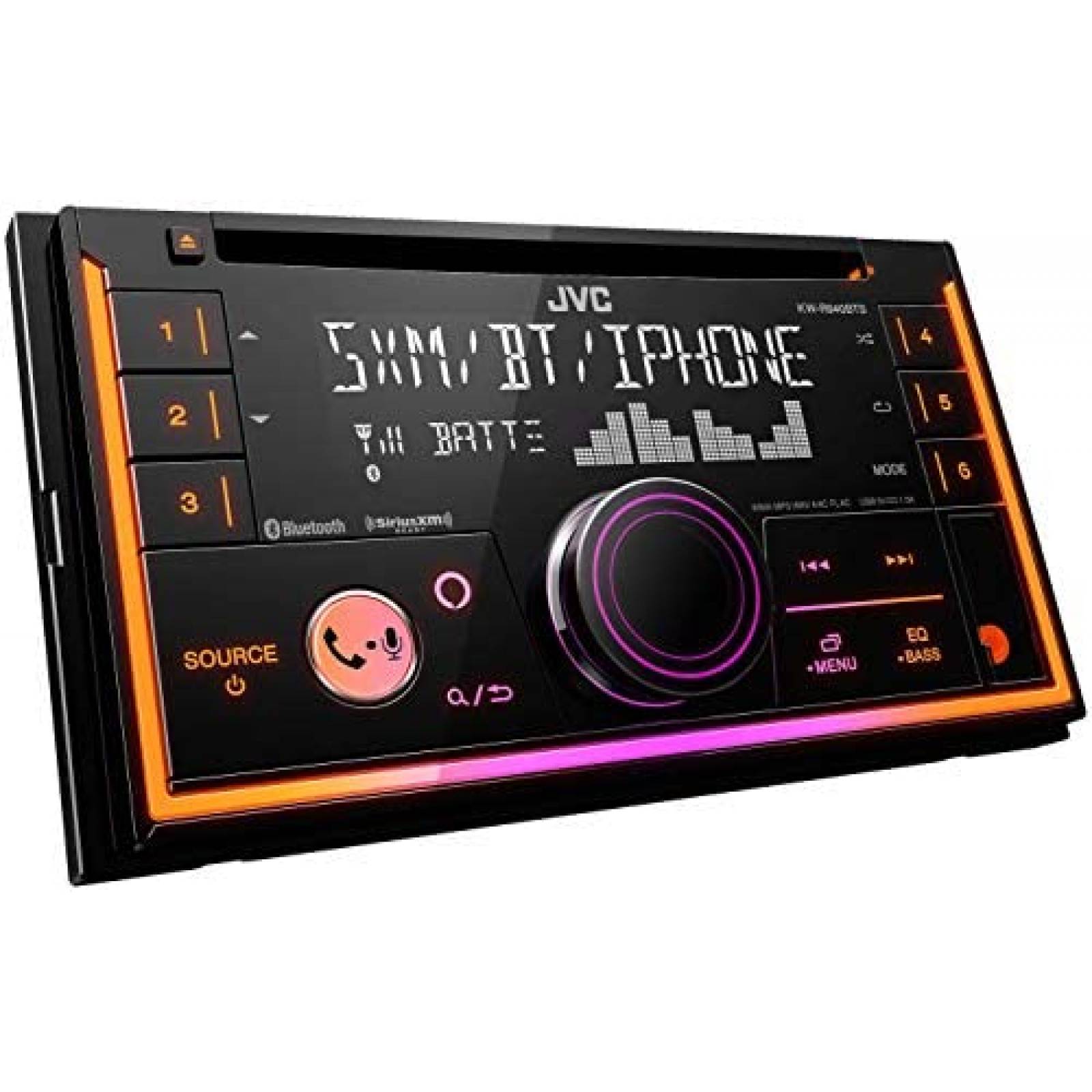 Estereo De Coche JVC Bluetooth Puerto USB LCD -Negro