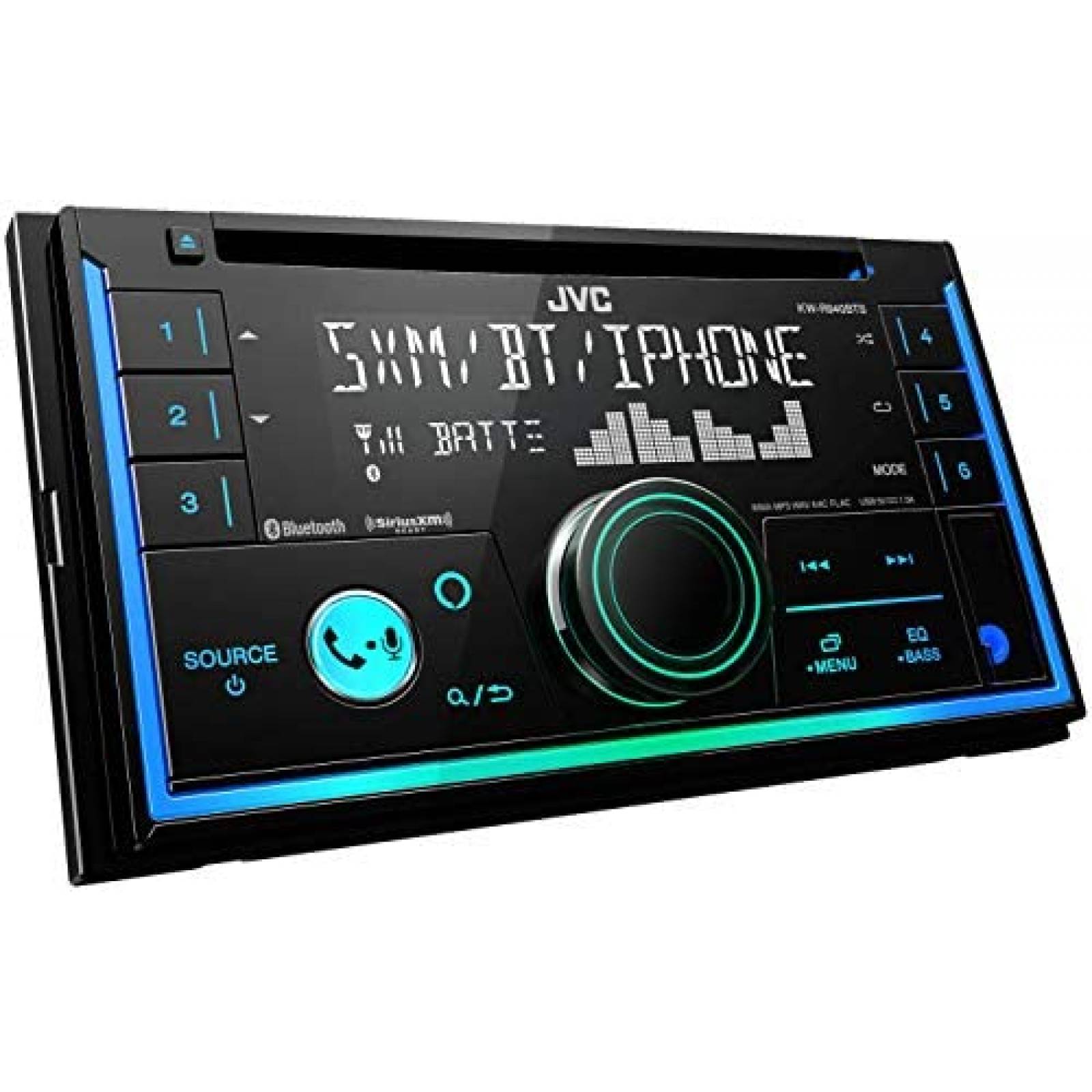 Estereo De Coche JVC Bluetooth Puerto USB LCD -Negro