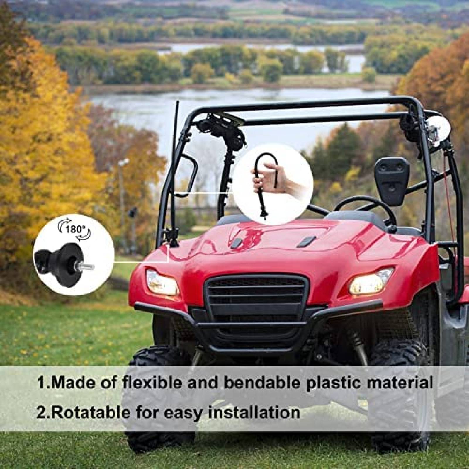 Estereo De Coche HERDIO A Prueba De Agua AM/FM -Negro