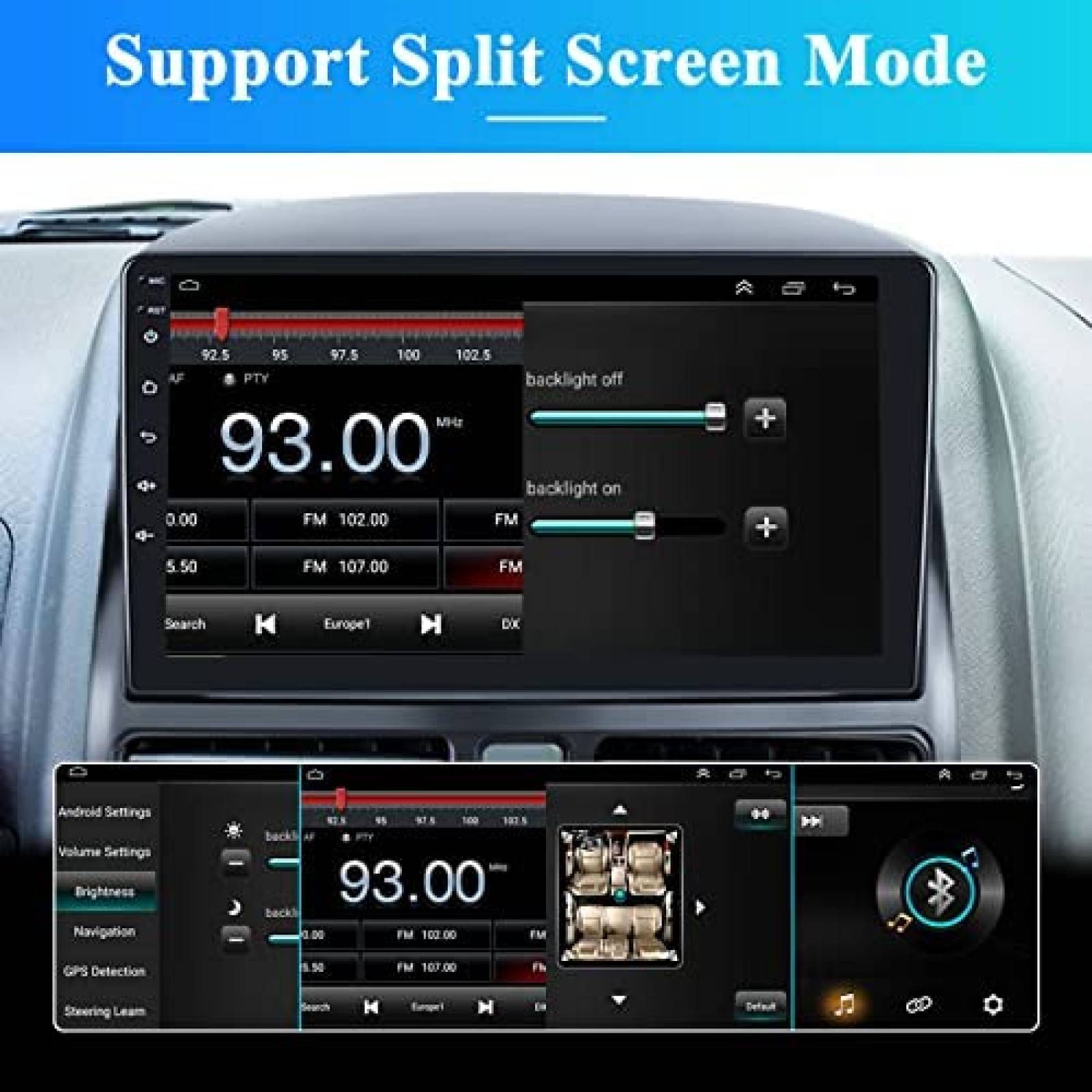 Estereo Auto Roinvou 9'' Android CRV 2002 - 2006 + Cam -N