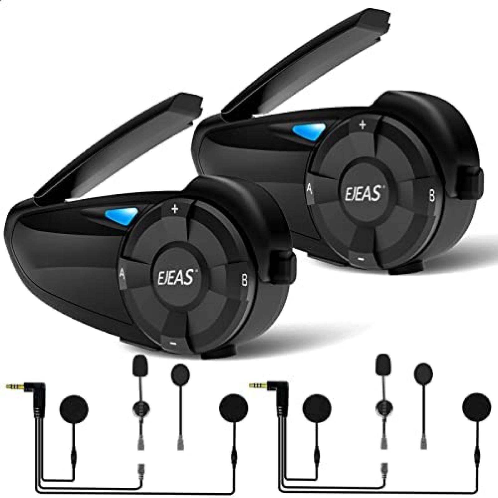 Intercomunicador De Casco EJEAS Q7 Bluetooth 2 Piezas -Negro