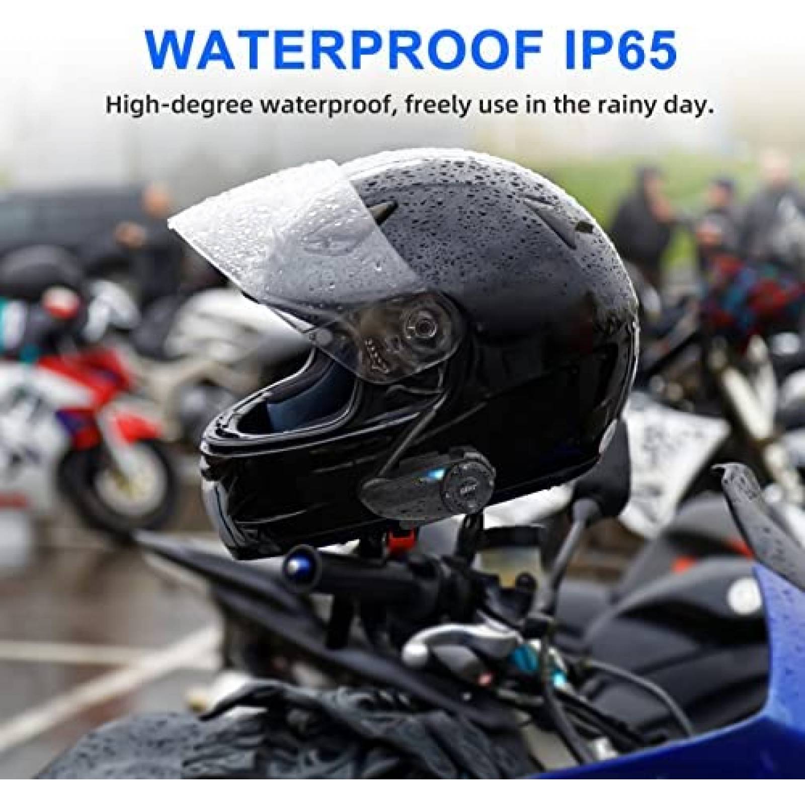 Intercomunicador De Casco EJEAS Q7 Bluetooth 2 Piezas -Negro