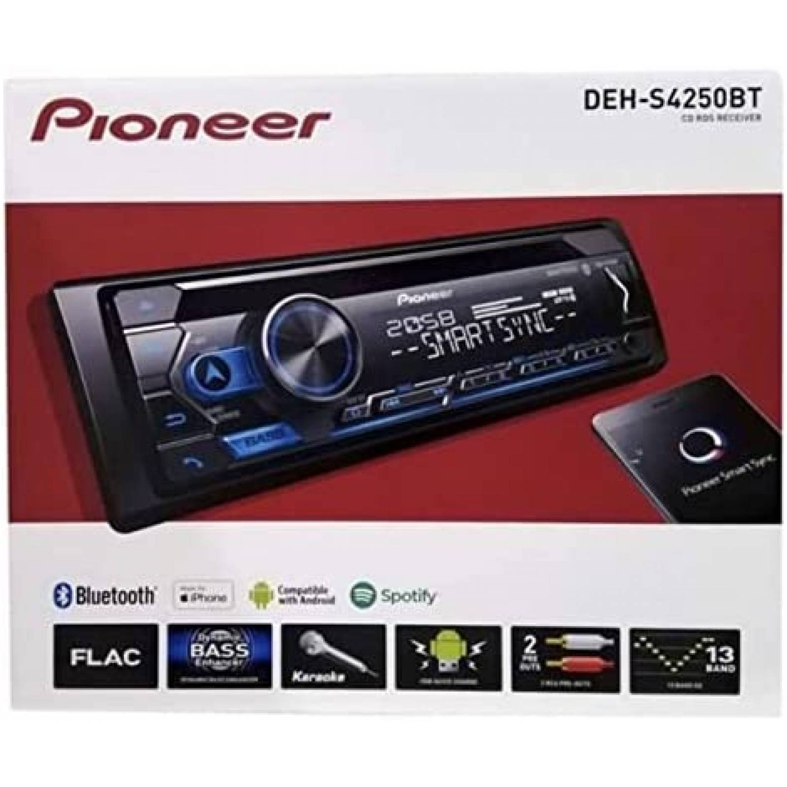 Estereo De Coche PIONEER Doble Din Bluetooth 7 Pulgadas