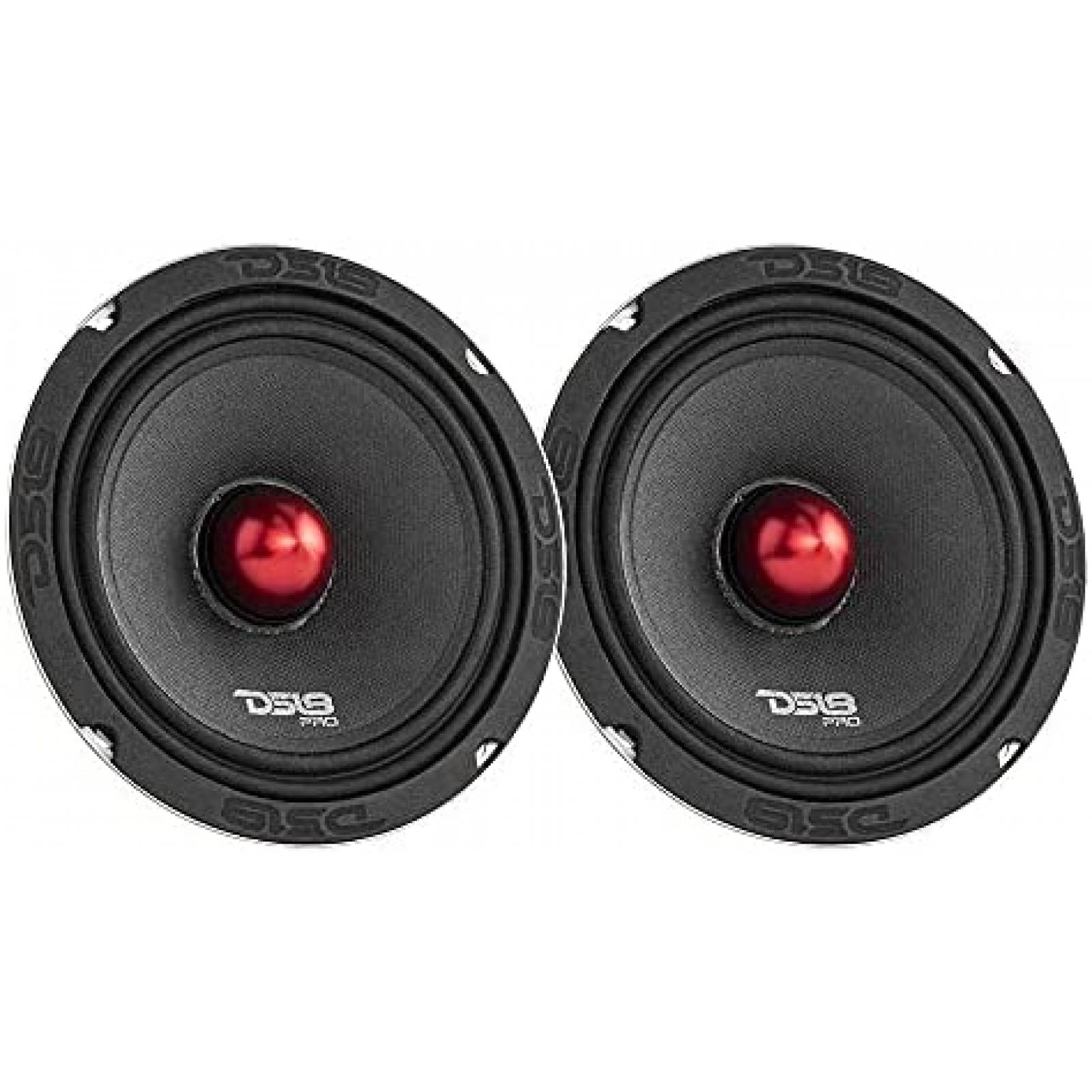 Set Bocinas para Carro DS18 PRO-X6.4BMPK Rango Medio y Alto