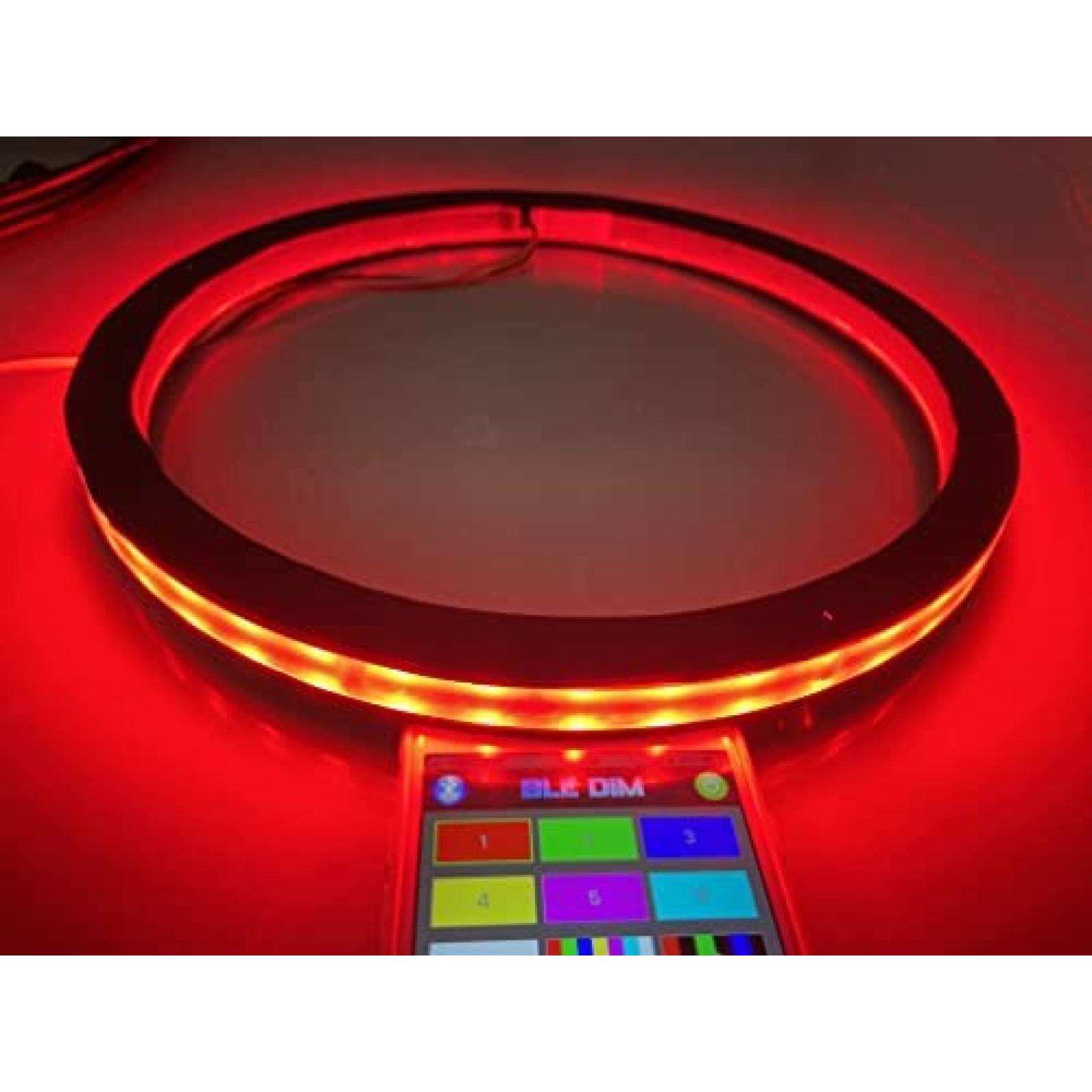 Aro LED para Bocinas Hundalights 6.5in Bluetooth -4pcs