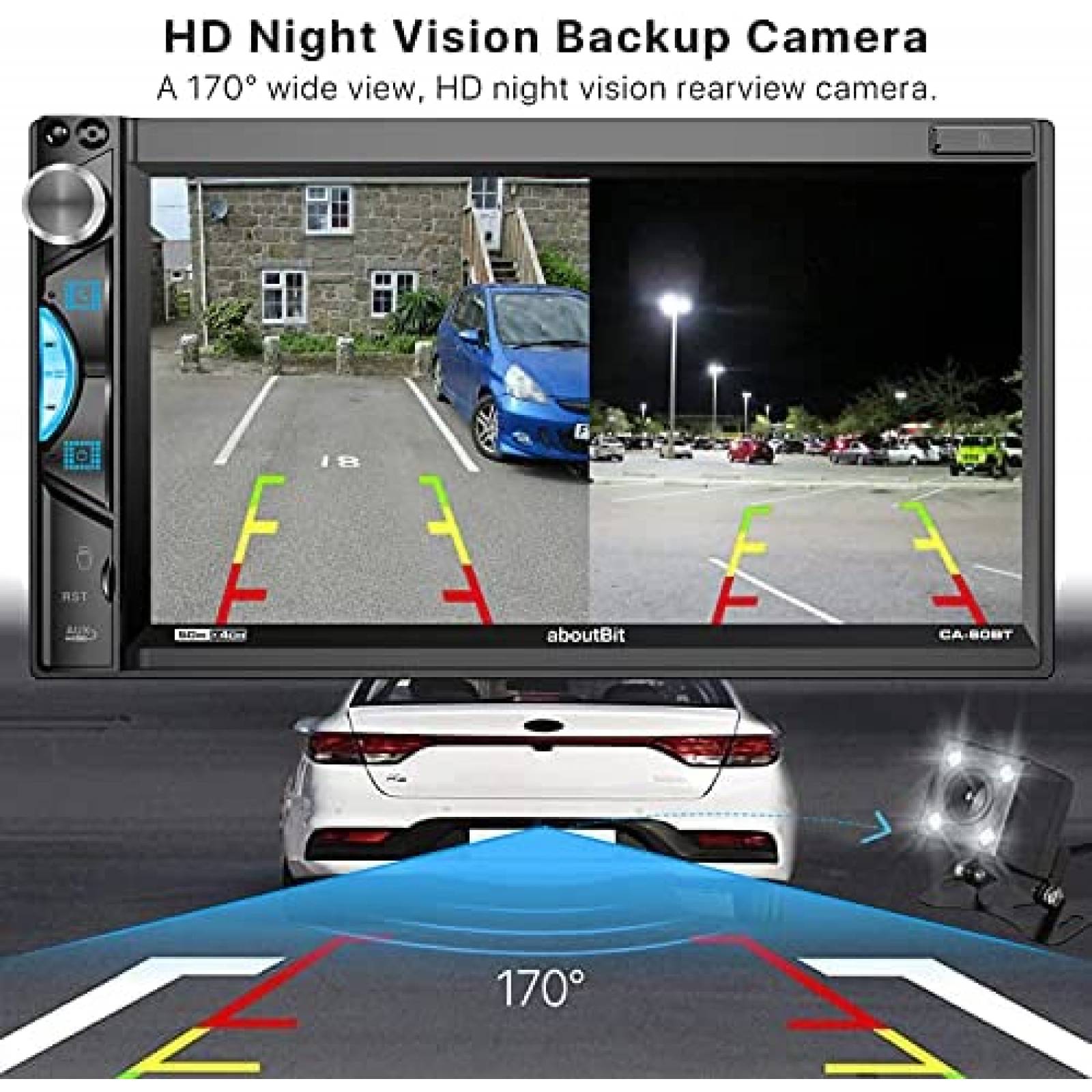 Reproductor Multimedia para Auto AboutBit 7" Touch Doble Din