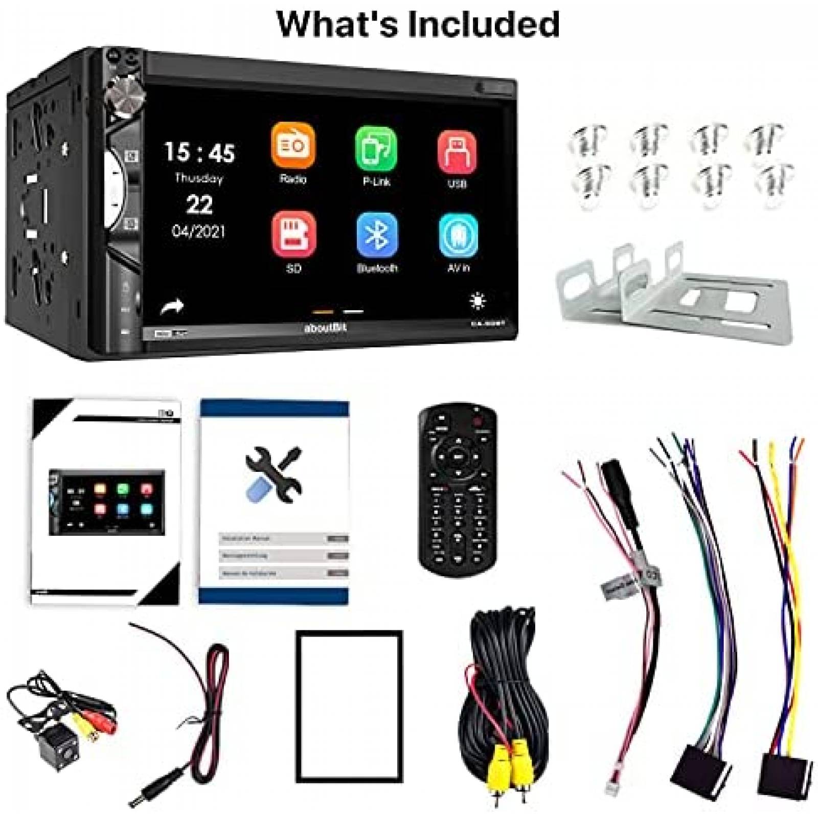 Reproductor Multimedia para Auto AboutBit 7" Touch Doble Din