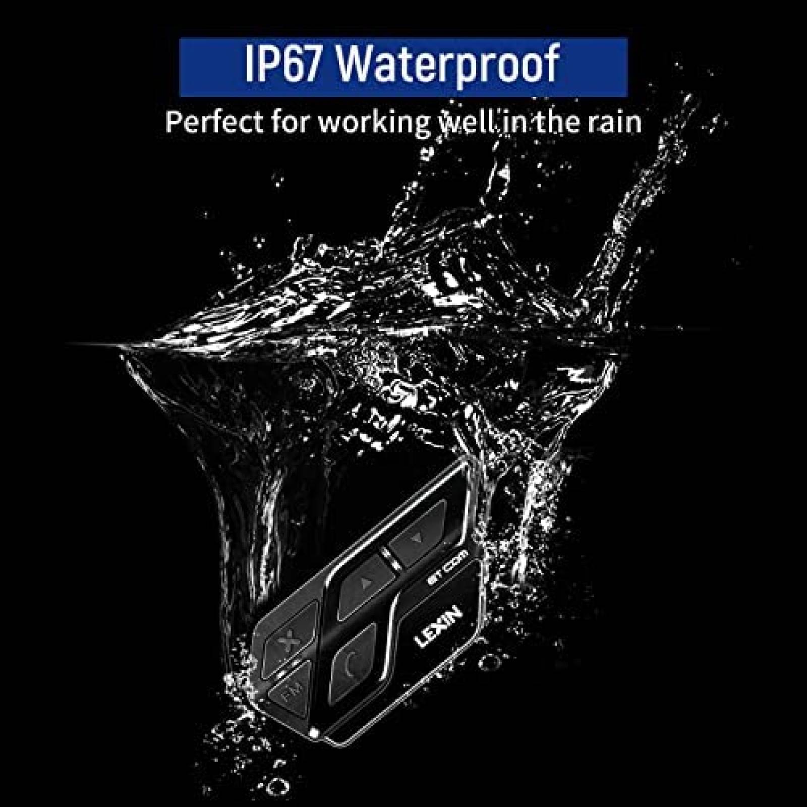 Intercomunicador De Casco LEXIN ETCOM con Radio FM 2 Pz