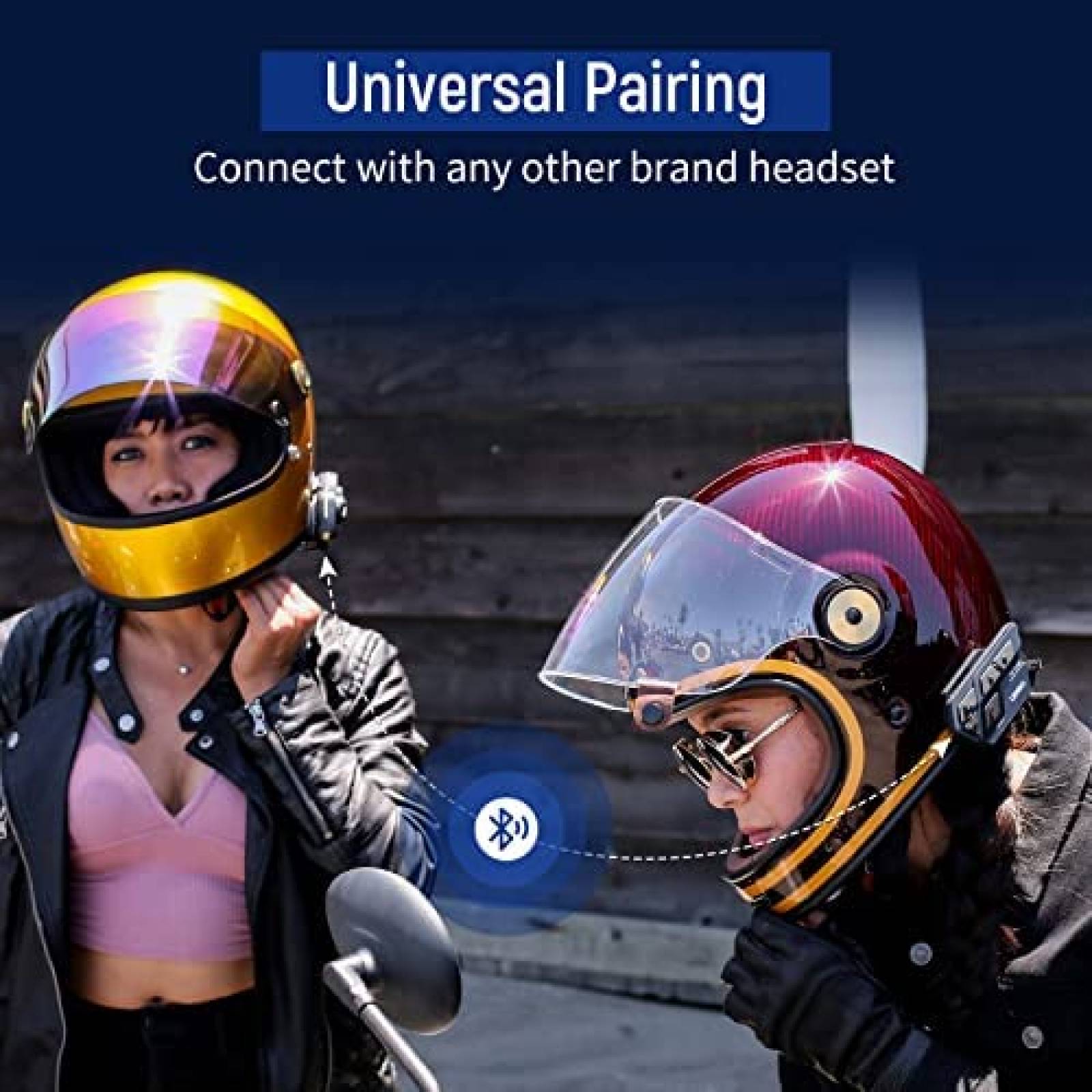 Intercomunicador De Casco LEXIN ETCOM con Radio FM 2 Pz